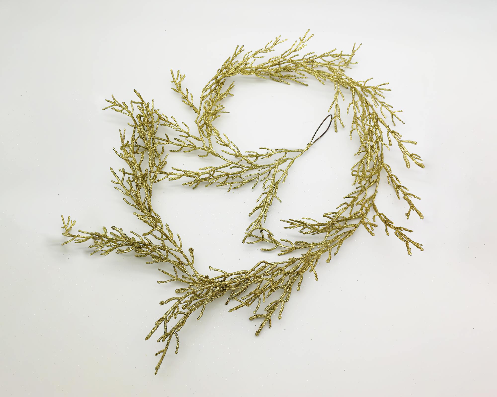 Ramo di Ghirlanda Dorata Con Glitter