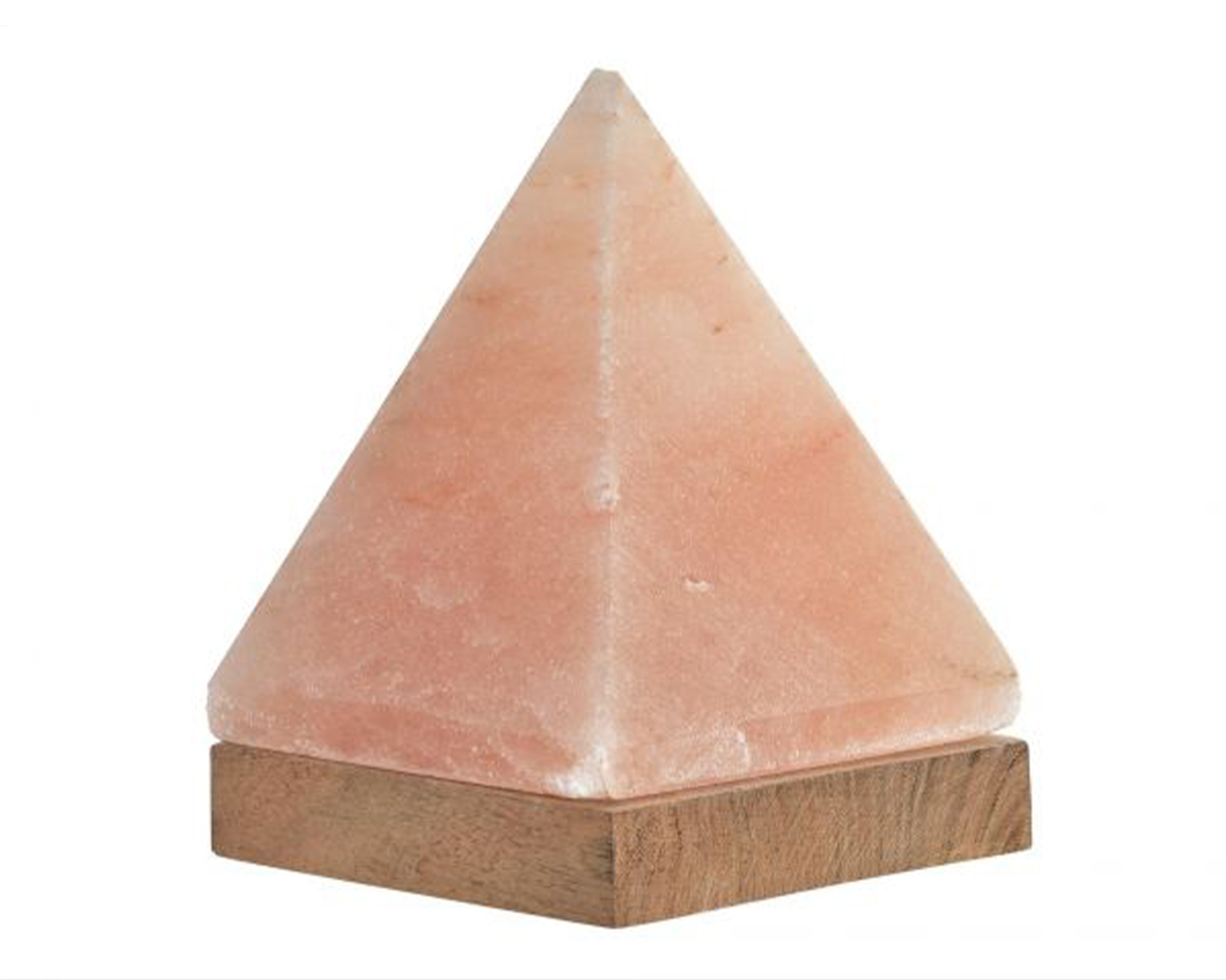 Lanterna da Tavolo D13x18h in Legno di Acacia con Cristalli di Sale - Item