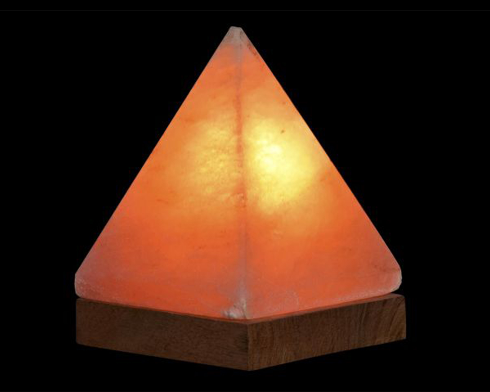 Lanterna da Tavolo D13x18h in Legno di Acacia con Cristalli di Sale - Item - immagine 4