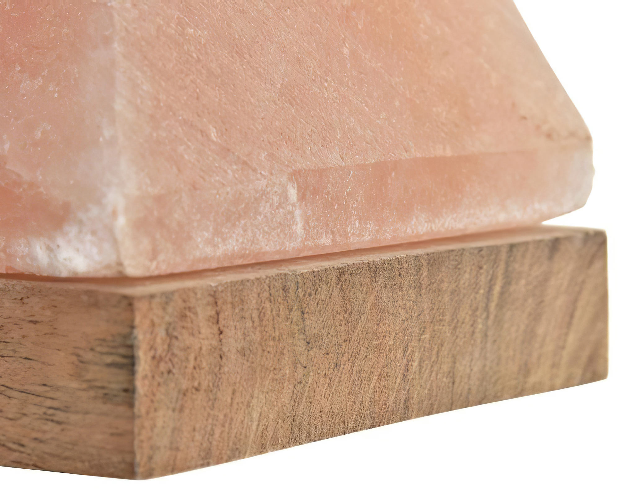 Lanterna da Tavolo D13x18h in Legno di Acacia con Cristalli di Sale - Item - immagine 2