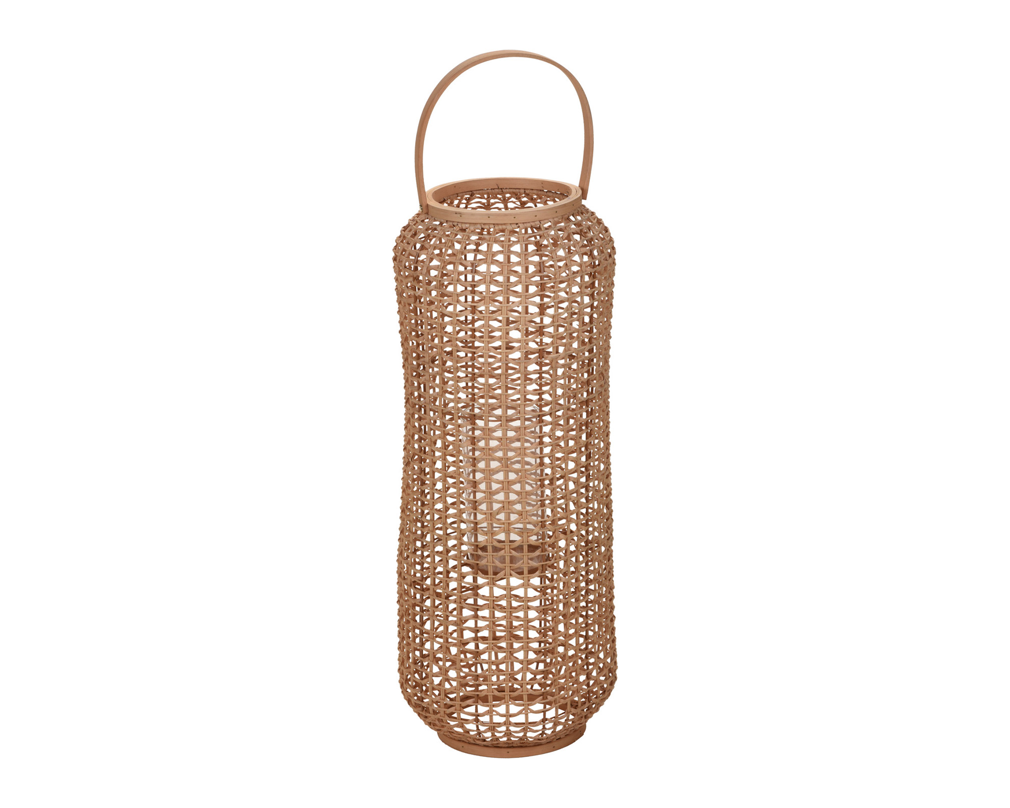 Lanterna In Rattan Marrone - Koopman