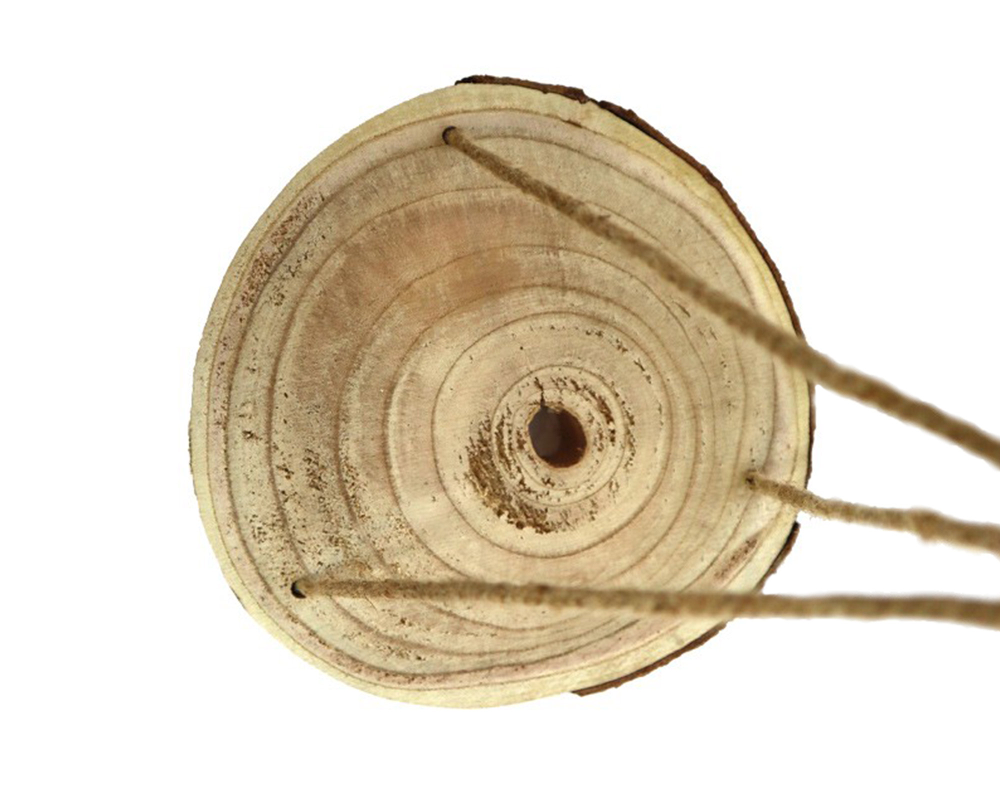 Fetta Di Legno Di Paulonia Appendibile Con Gancio - Dijk - immagine 2