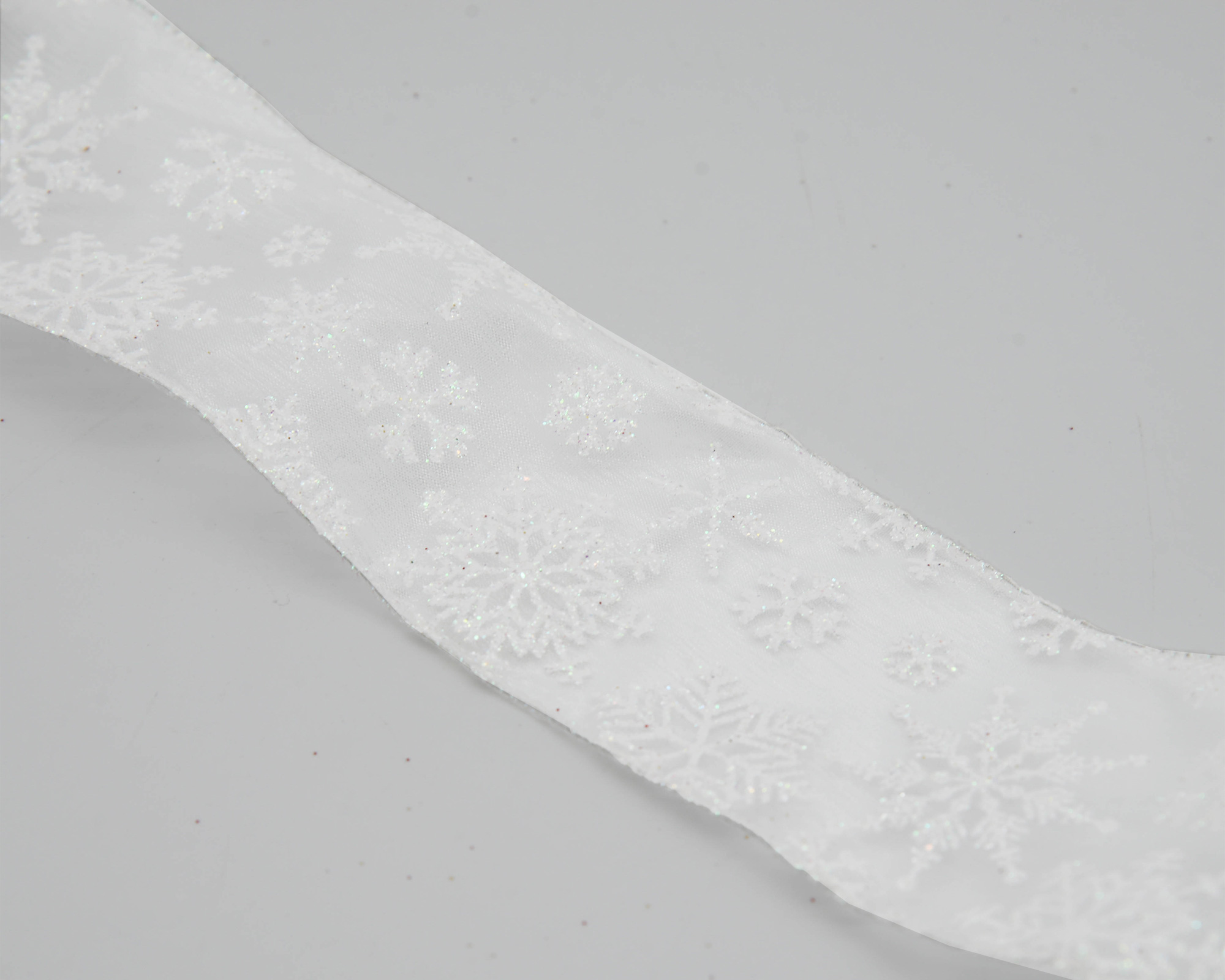 Nastro Di Natale Bianco Con Fiocchi Di Neve