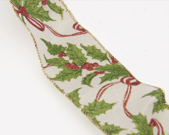 Nastro Di Natale Con Agrifoglio