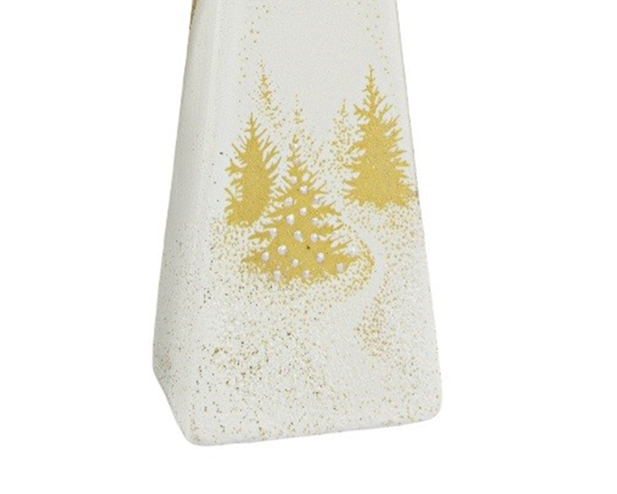 Candela Piramide Dorata Con Alberi Di Natale - immagine 2