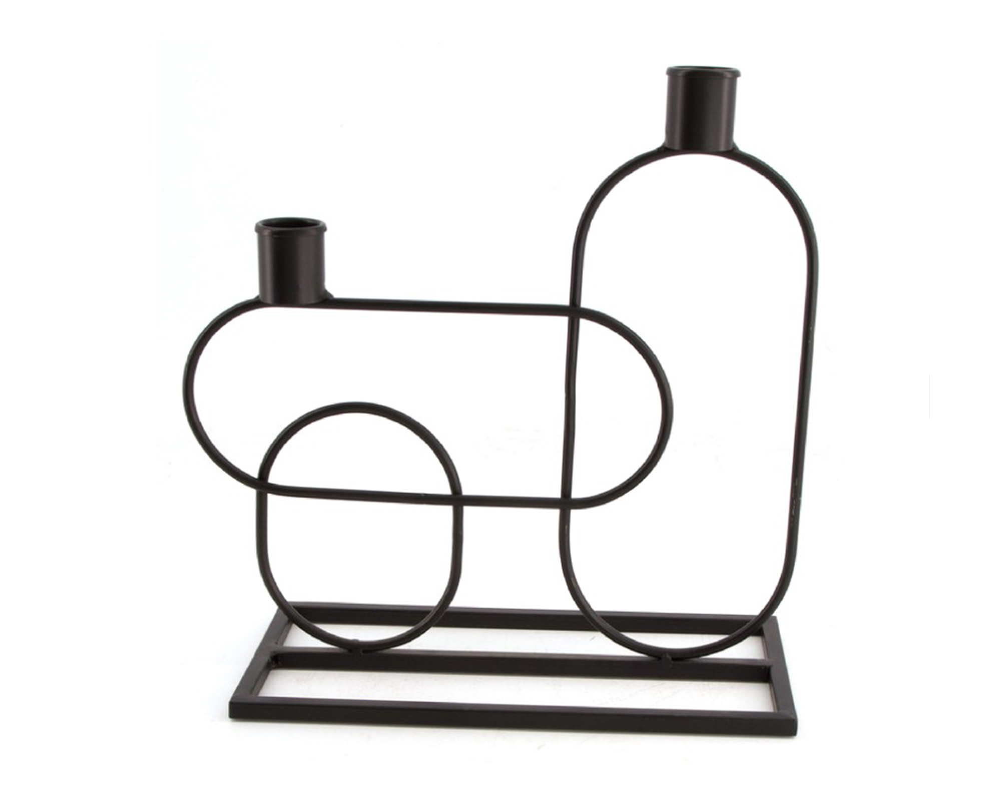 Portacandele Nero 27h in Metallo - Dijk