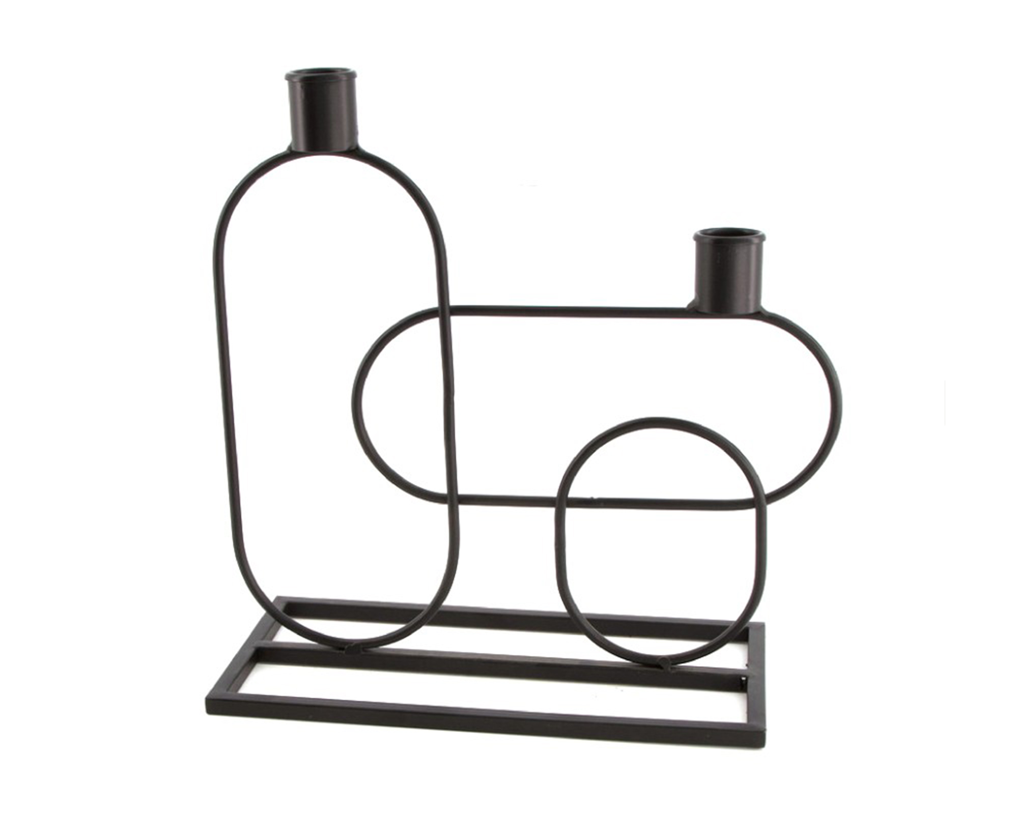 Portacandele Nero 27h in Metallo - Dijk - immagine 2