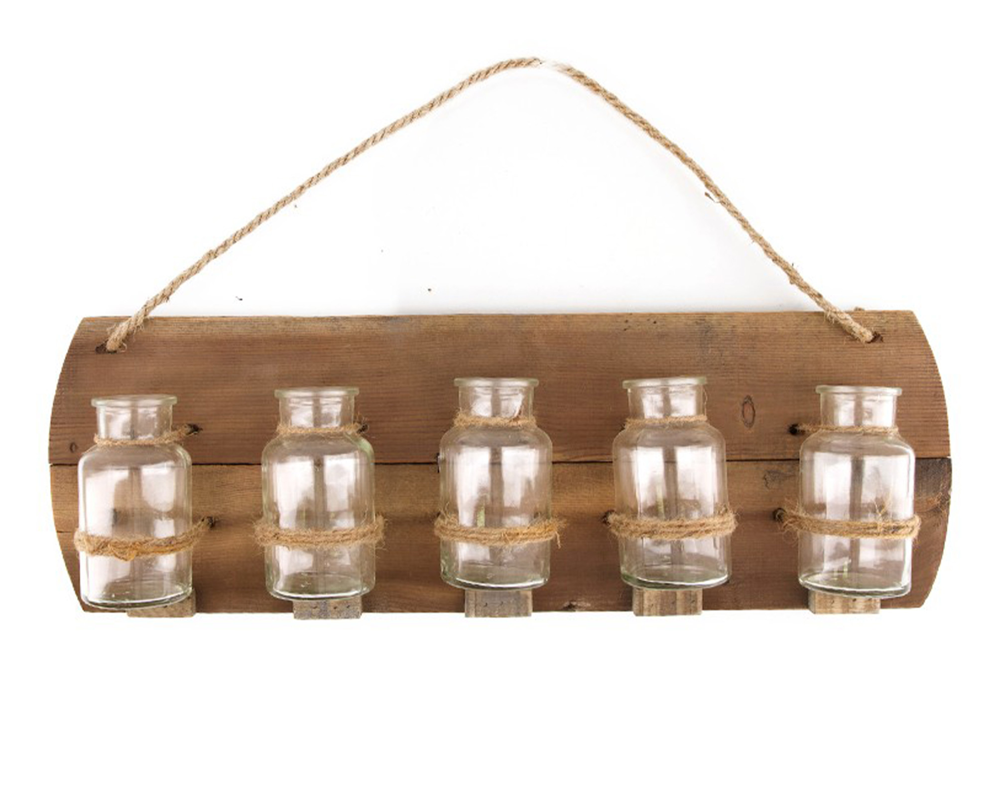 Portaspezie Appendibile In legno Con Bottiglie Di Vetro - Dijk