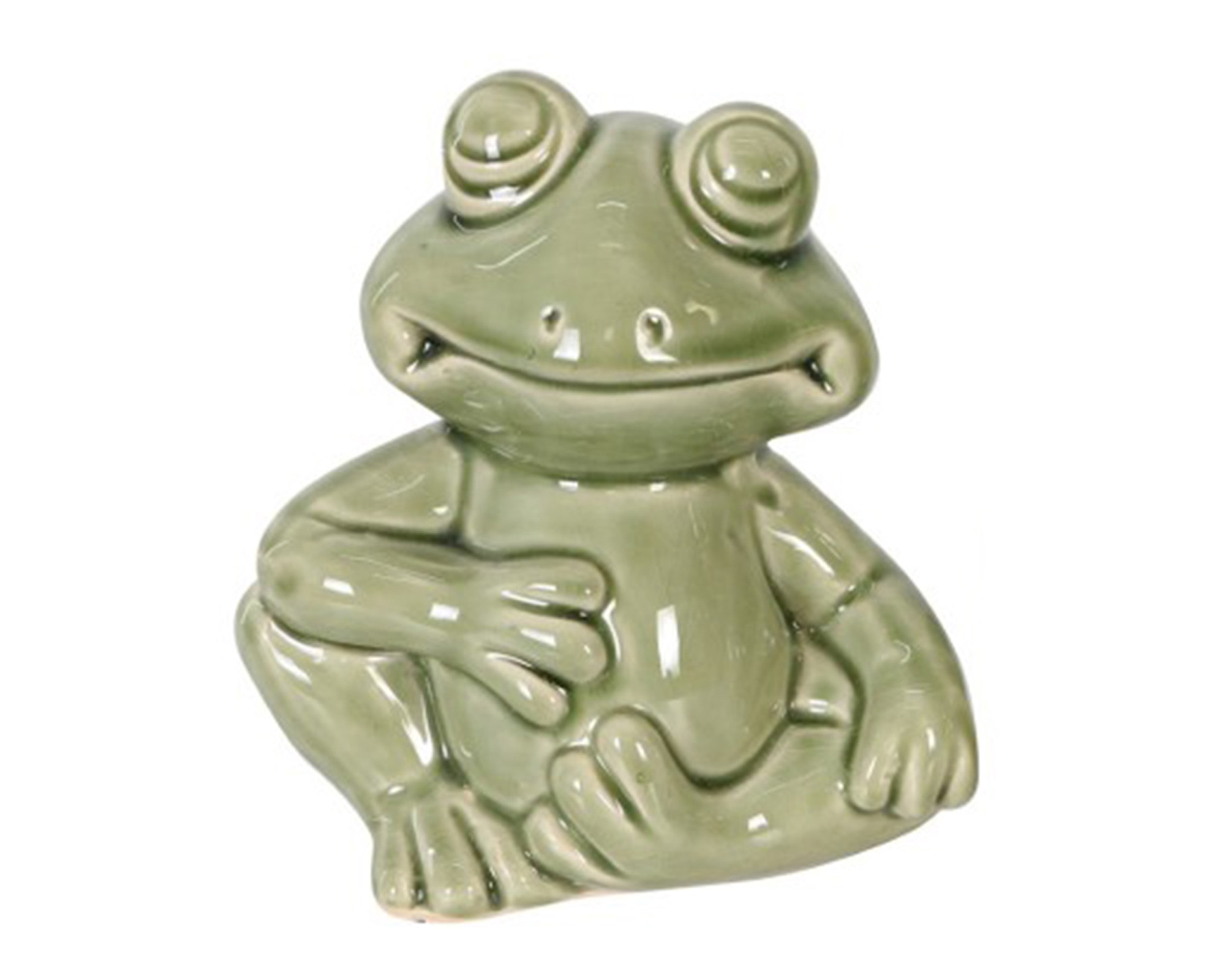 Statua Di Rana Rillassata In Ceramica - Dijk - immagine 3