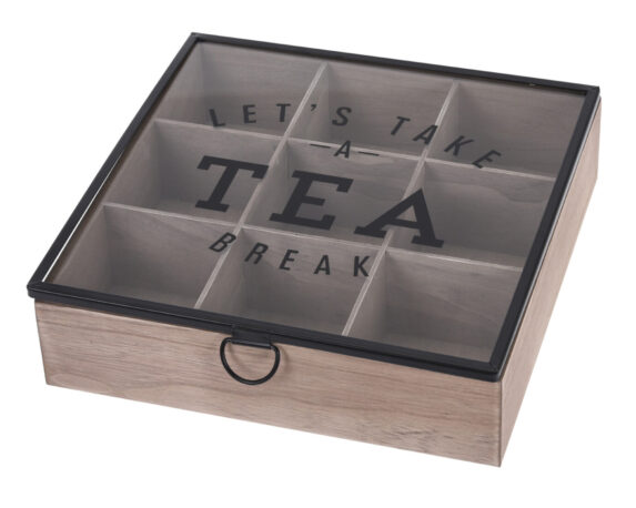 Scatola Scomparti Per Tè Con Finestra – Koopman