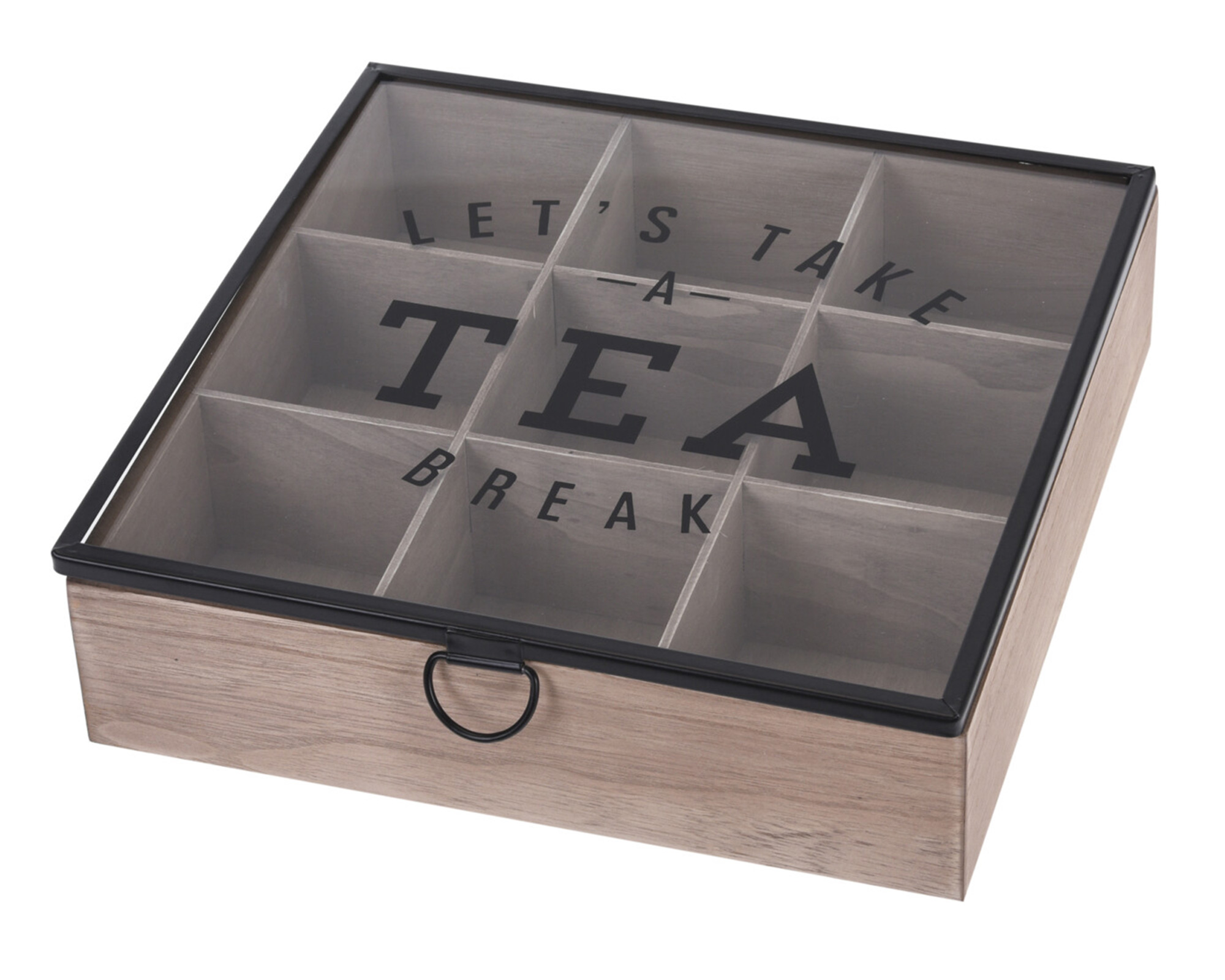 Scatola Scomparti Per Tè Con Finestra - Koopman