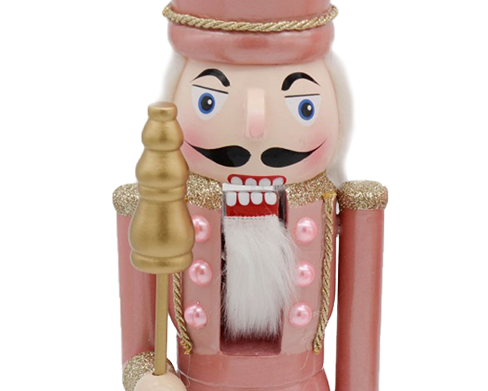 Decorazioni Natalizie Soldatino Schiaccianoci Rosa - immagine 2