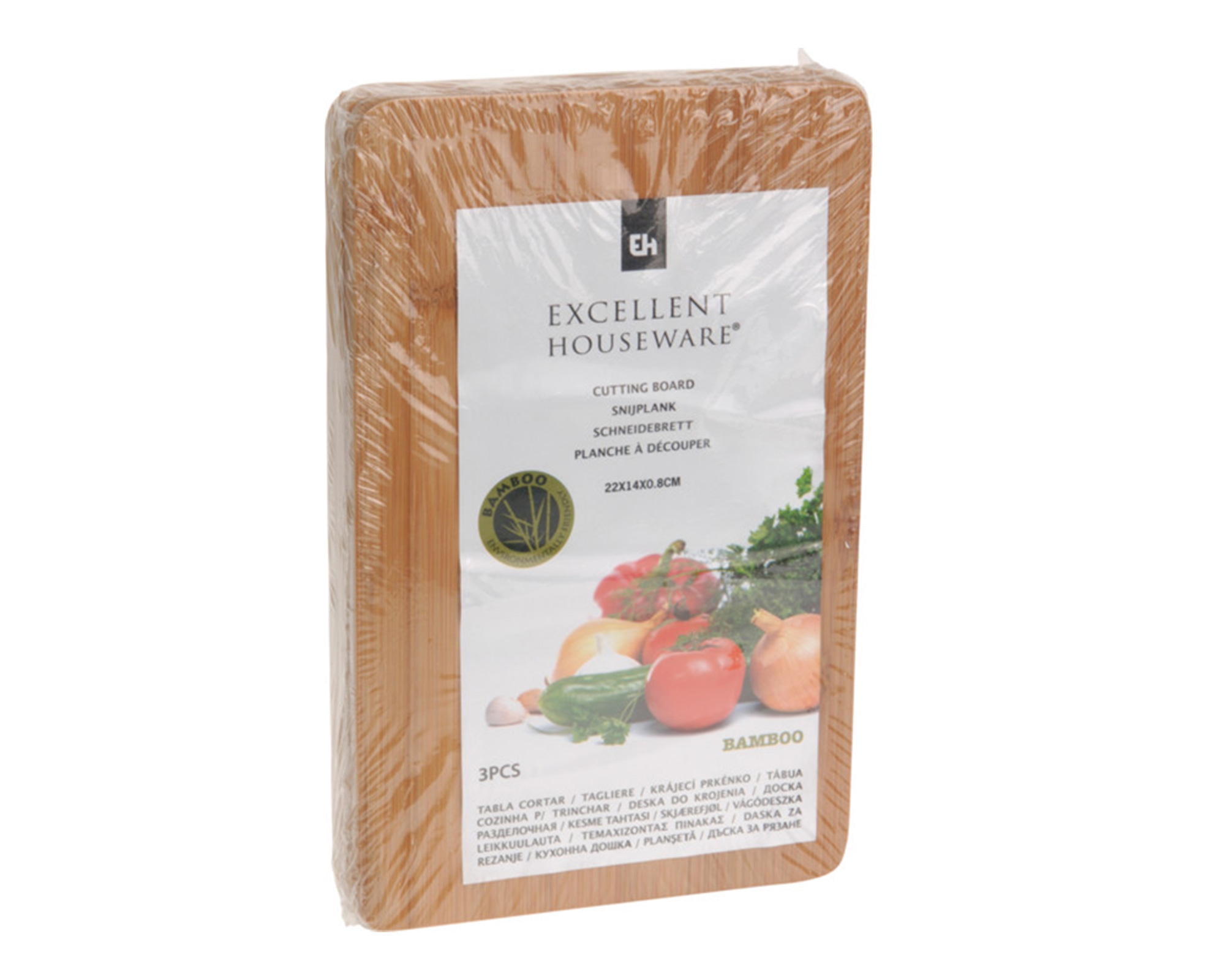 Set 3 Pz Tagliere In Bamboo - Koopman - immagine 2