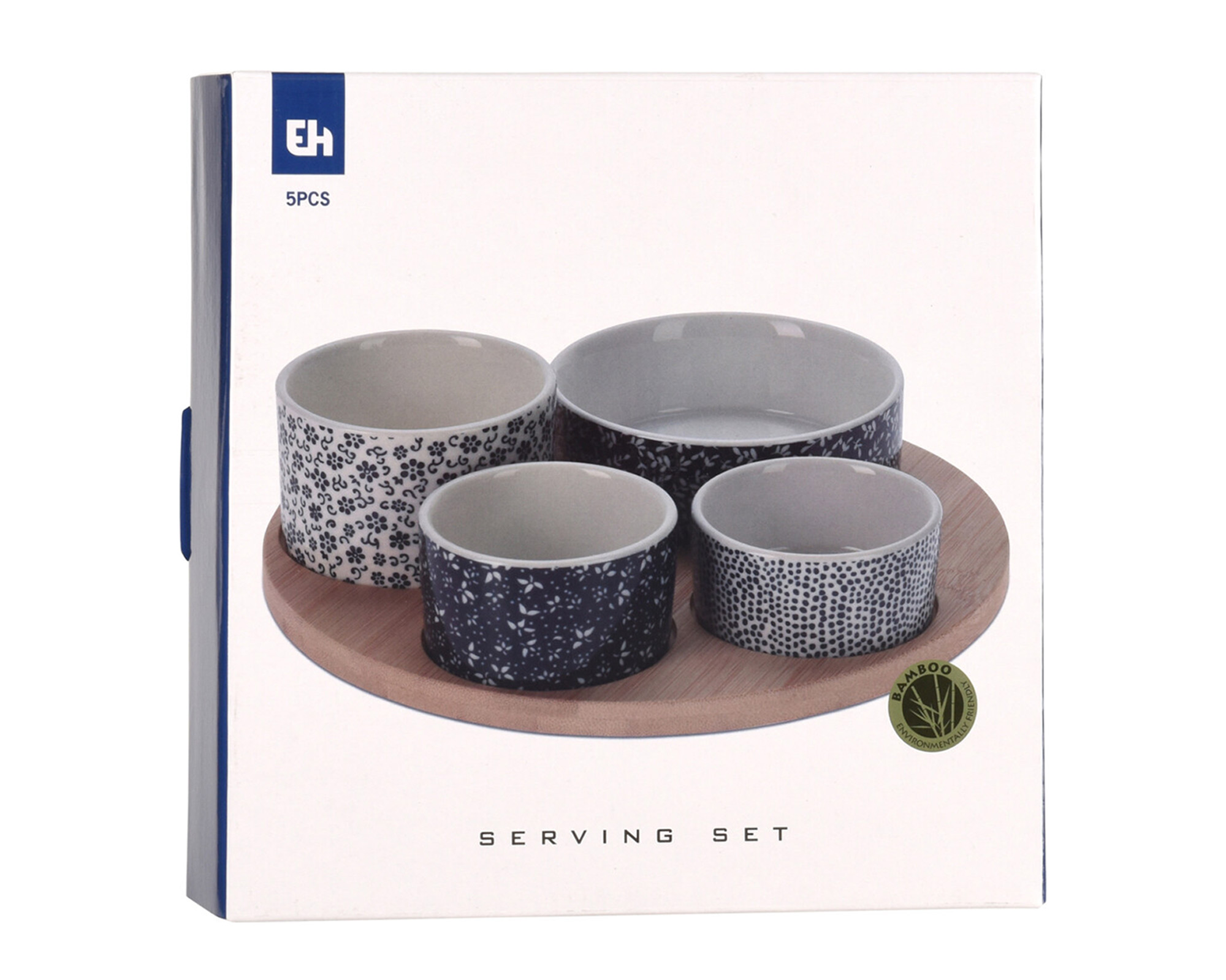 Set 5 Pz Vassoio Per Aperitivi Con Ciotole - Koopman - immagine 2