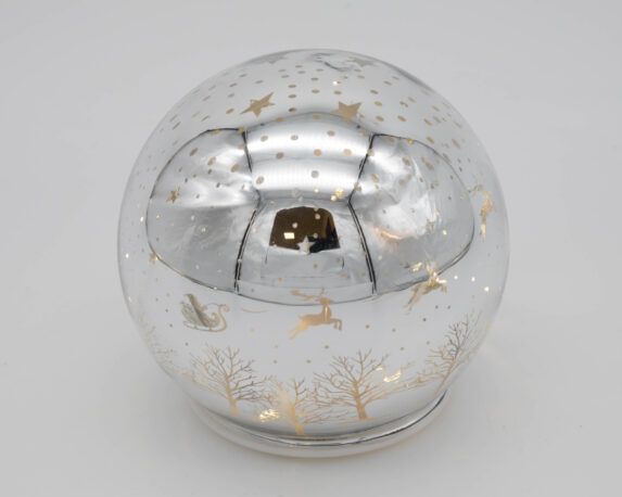 Decorazione Natalizia Sfera luminosa Con  Slitta