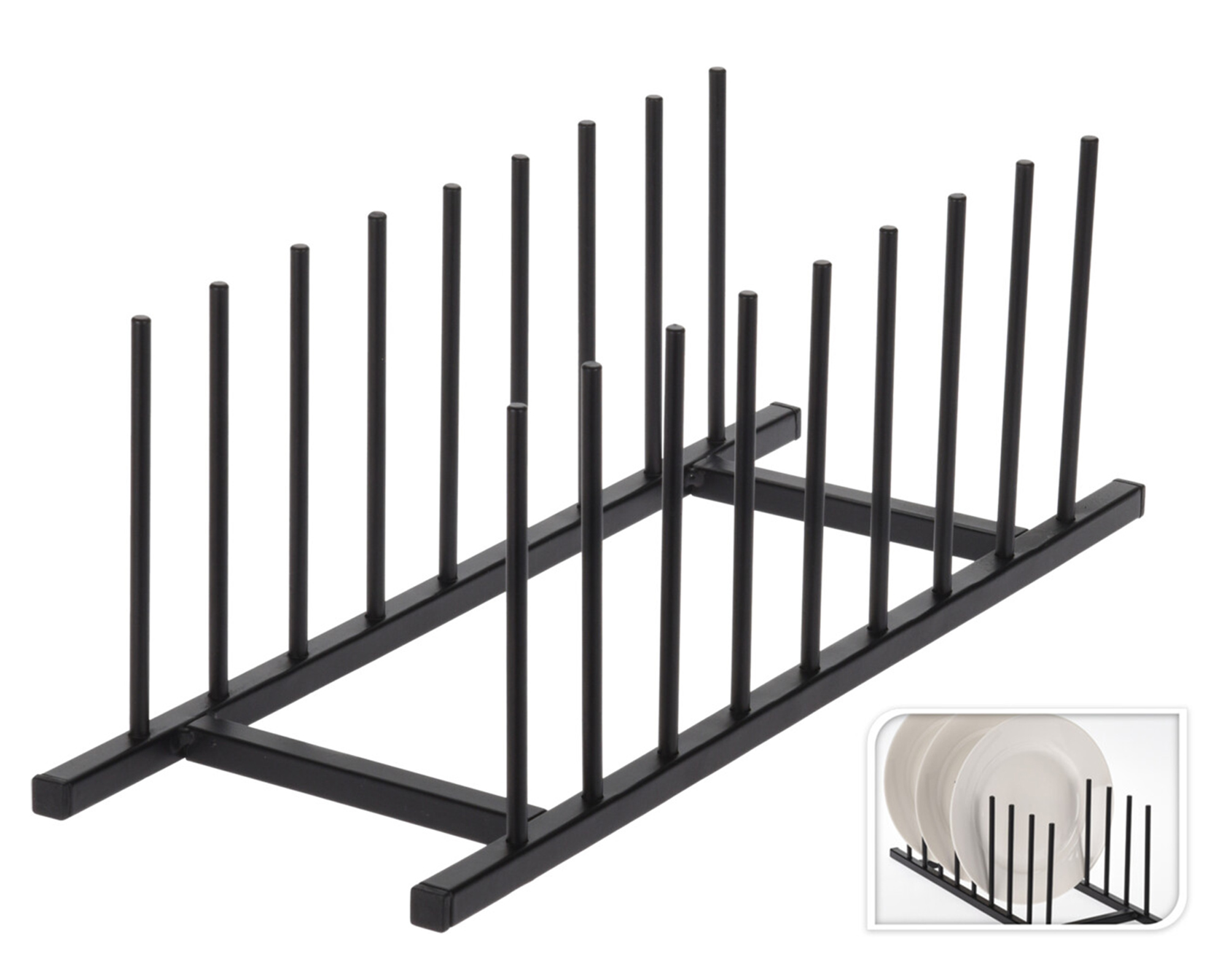 Portapiatti in Bamboo Nero - Koopman