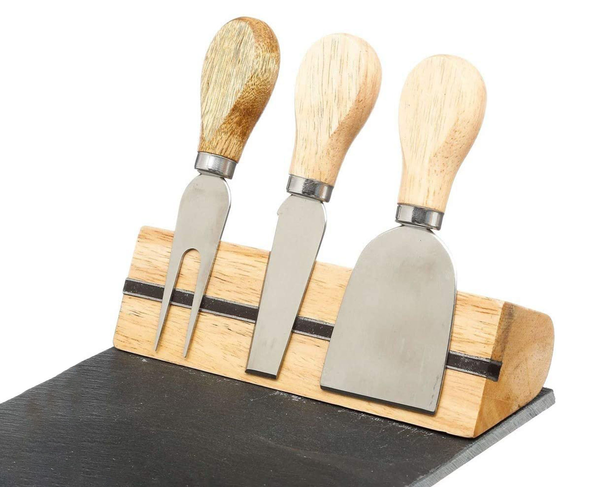 Set Utensili Da Formaggio Con Tagliere In Bamboo - Koopman - immagine 2