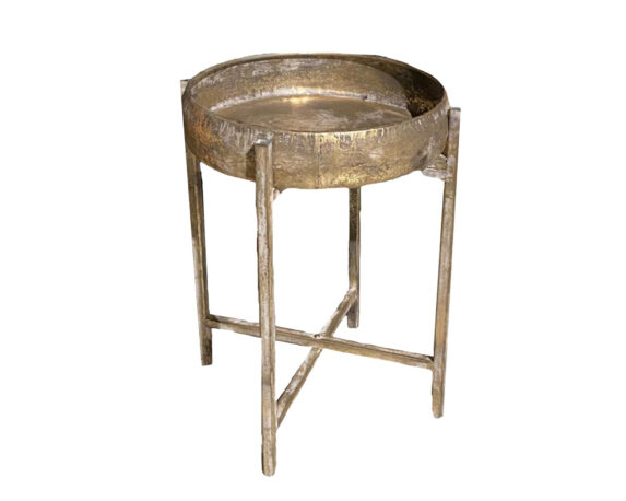 Tavolino In Metallo Oro Antico – Dijk