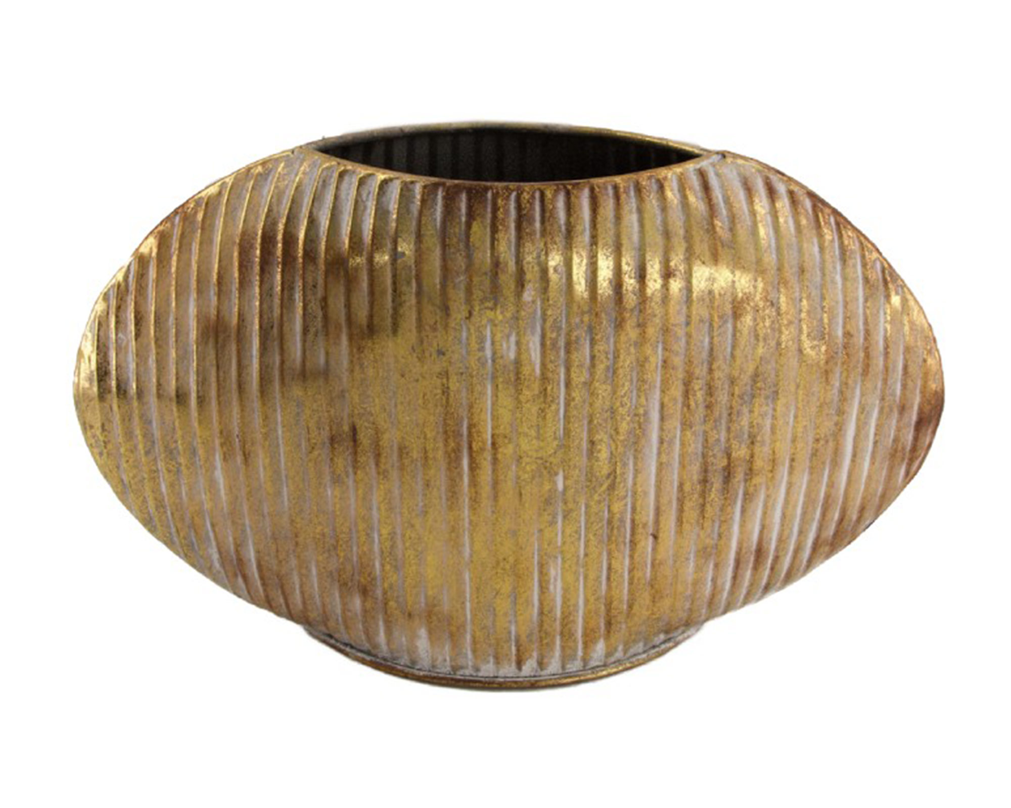 Vaso In Metallo Oro Sbianchito - Dijk