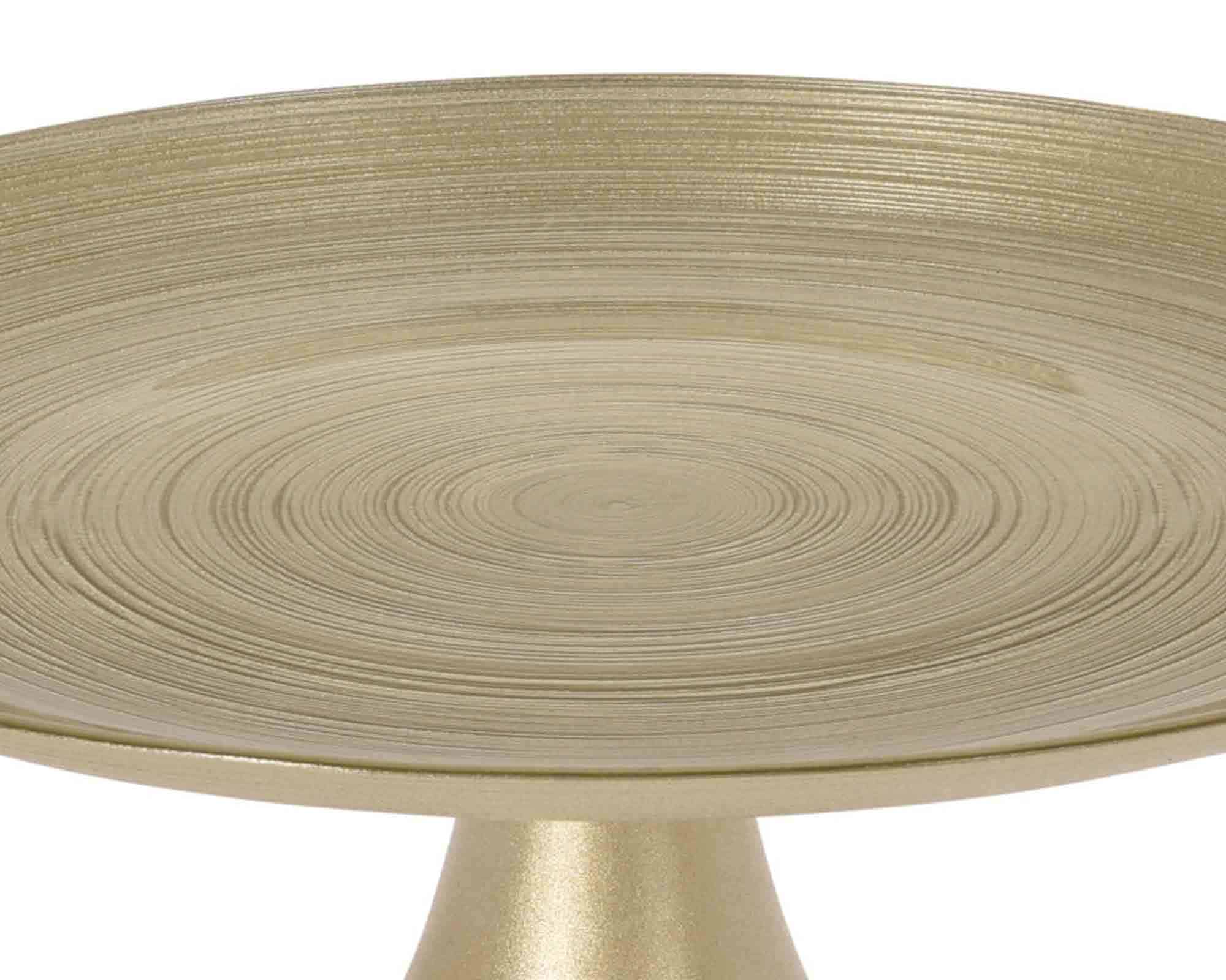 Alzata Dorata D23x13cm in Vetro - immagine 2