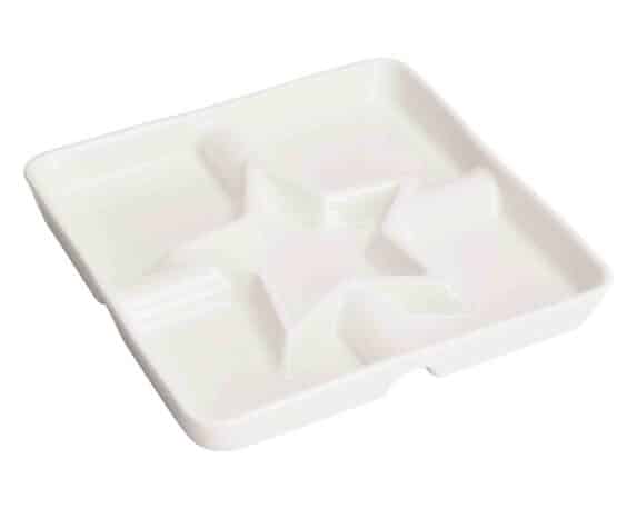 Piatto per Aperitivo 22x22cm in Porcellana