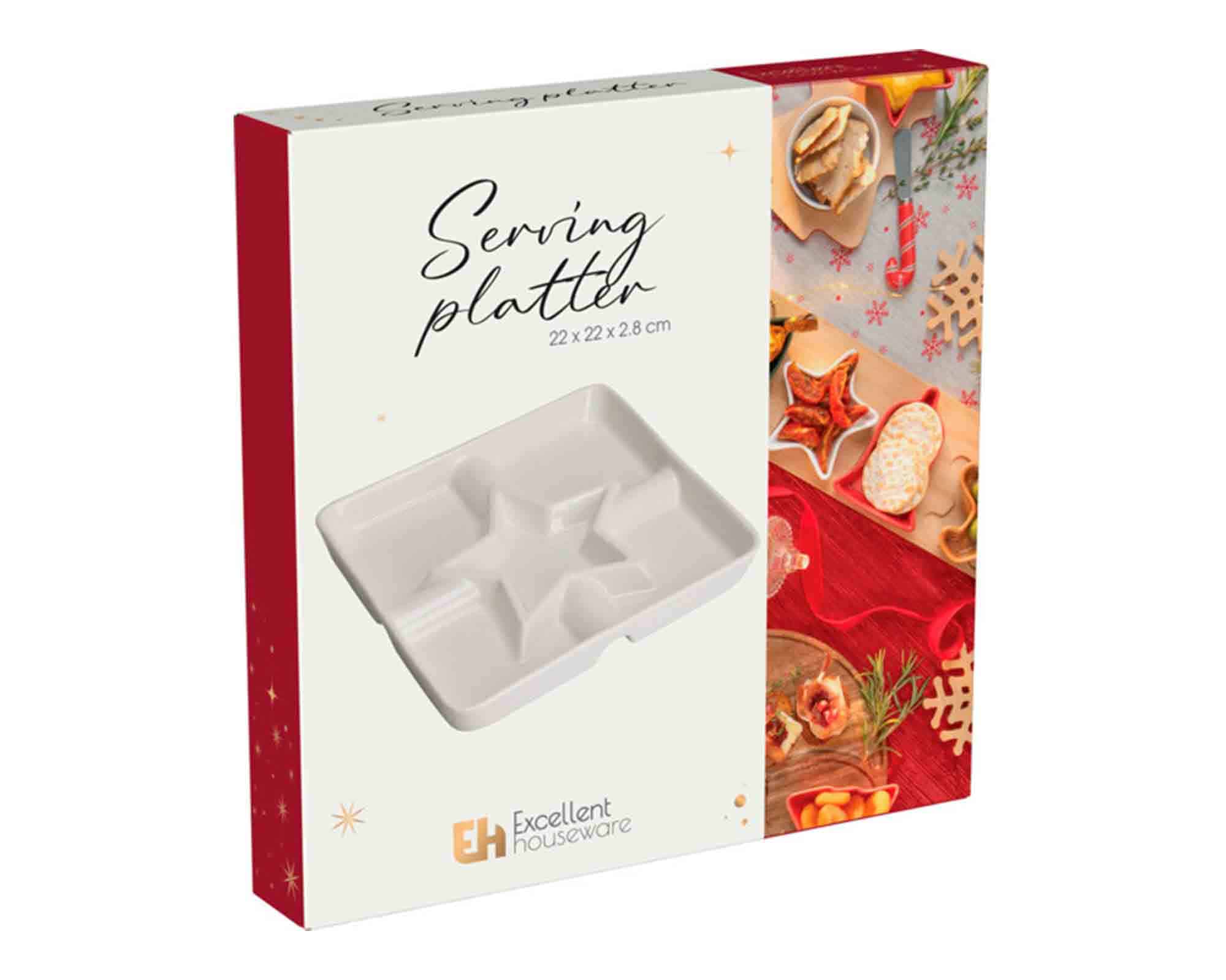 Piatto per Aperitivo 22x22cm in Porcellana - immagine 3