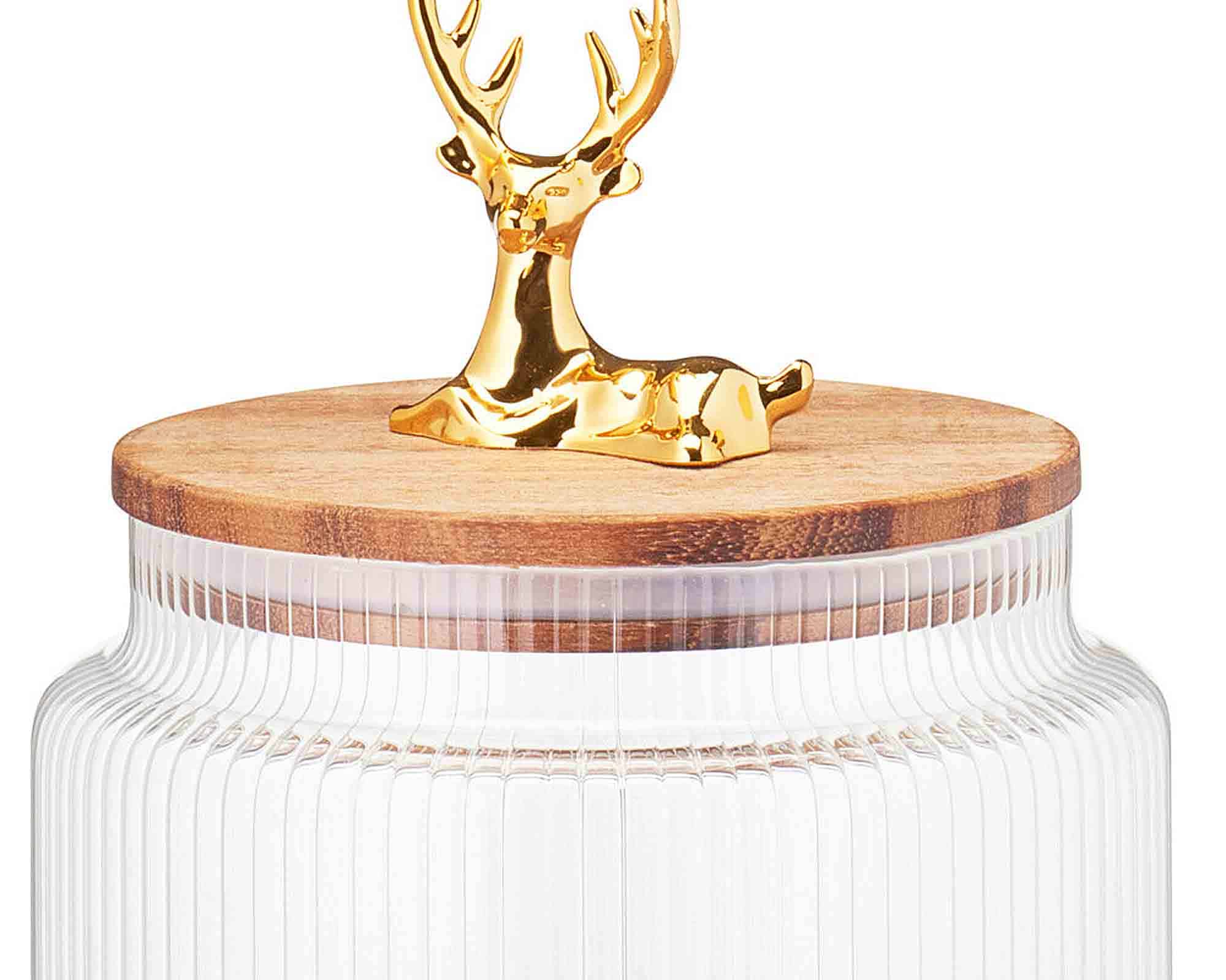 Barattolo con Decorazione Natalizia 1100ml in Vetro - immagine 2