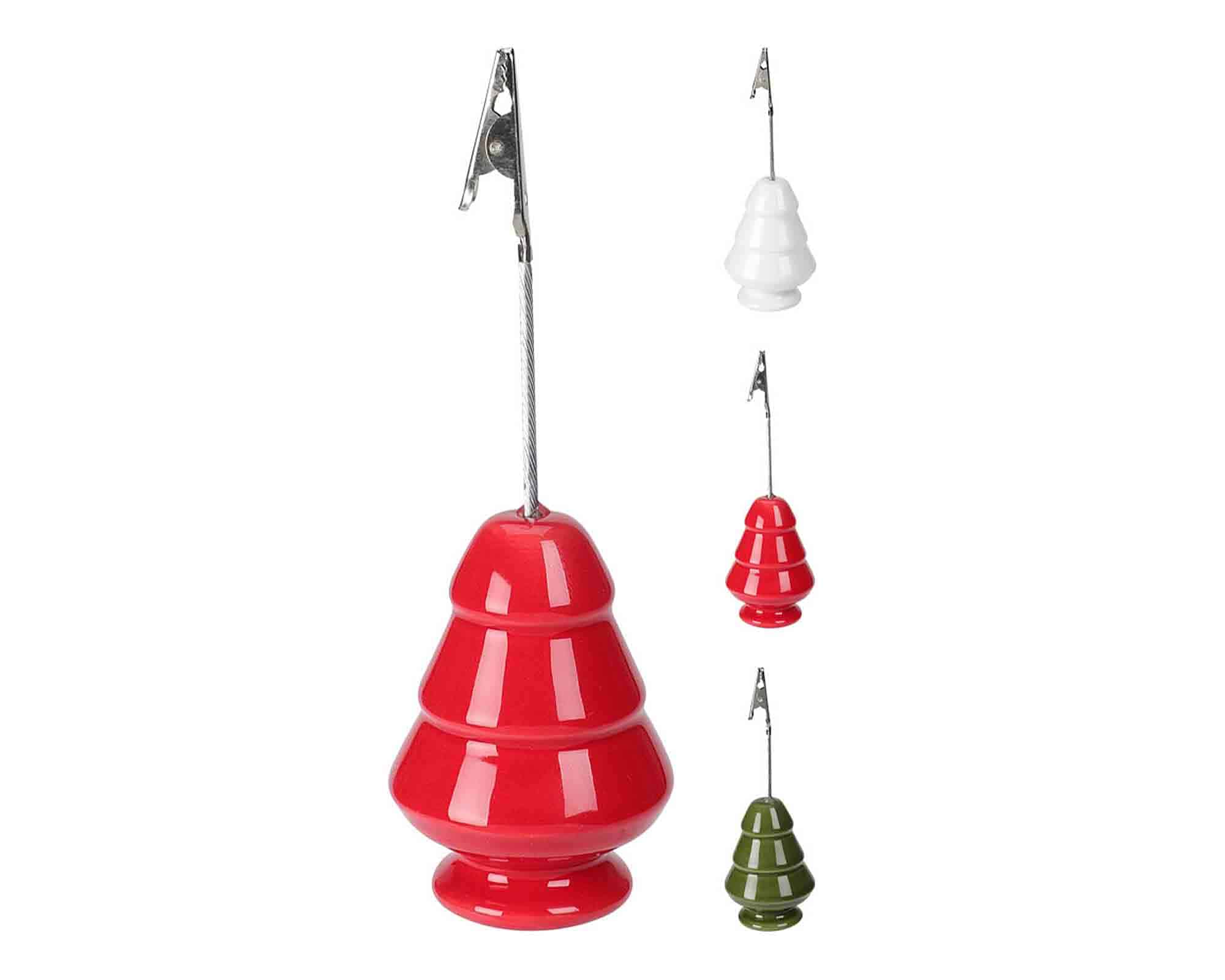 Segnaposto di Natale 13cm Assortito in Ceramica