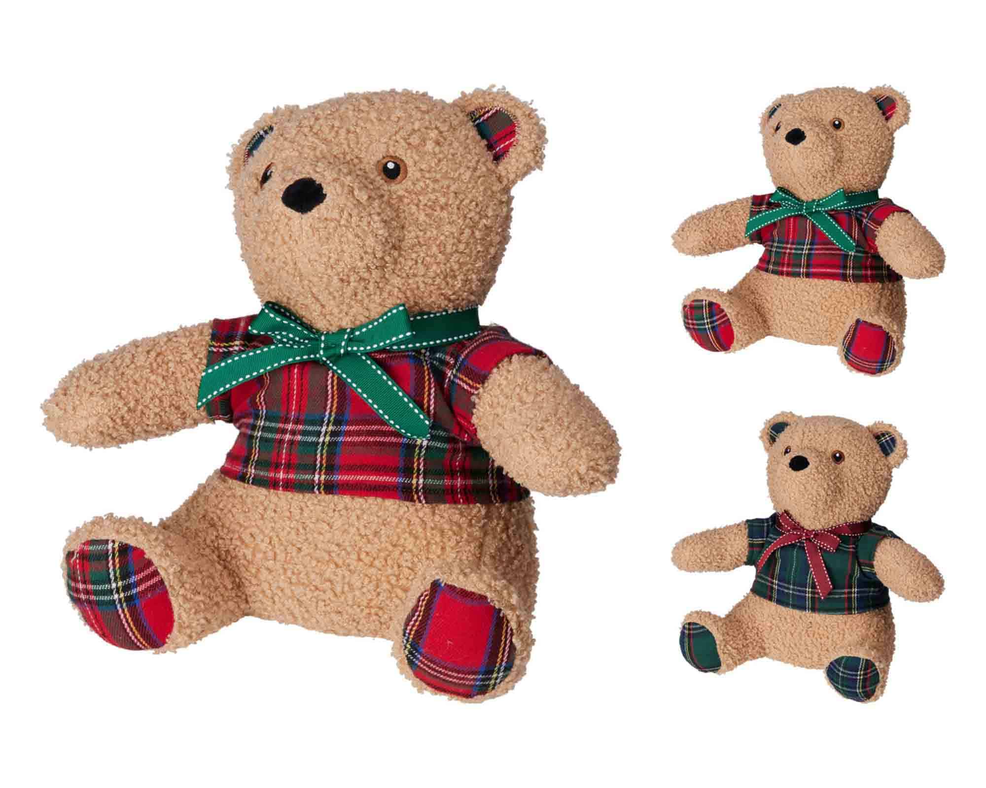 Fermaporta a Forma di Orsacchiotto 24x16cm Assortito in Tessuto