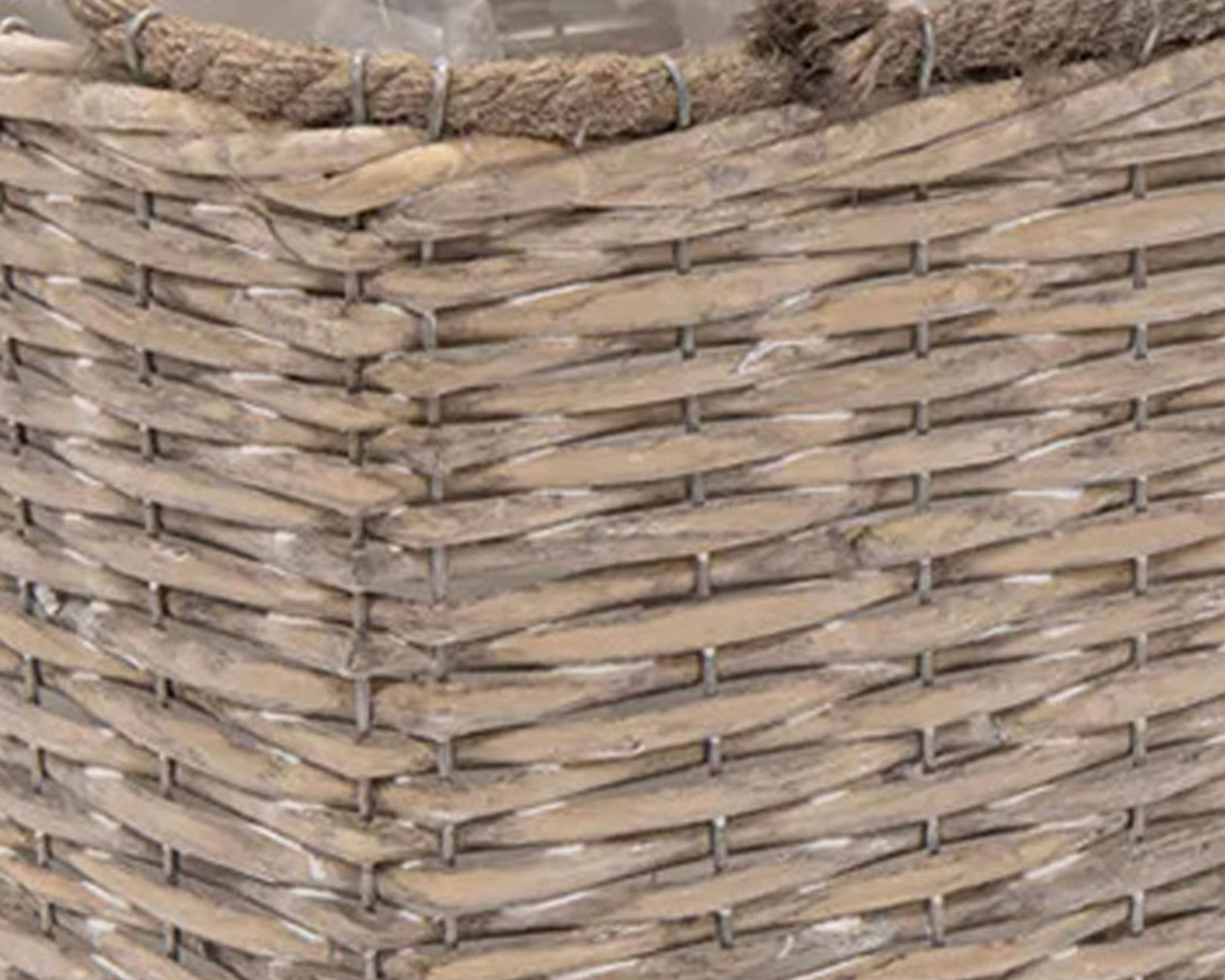 Cesta Quadrato Senegal Corde Extra Large in Salice - Mega Collections - immagine 2