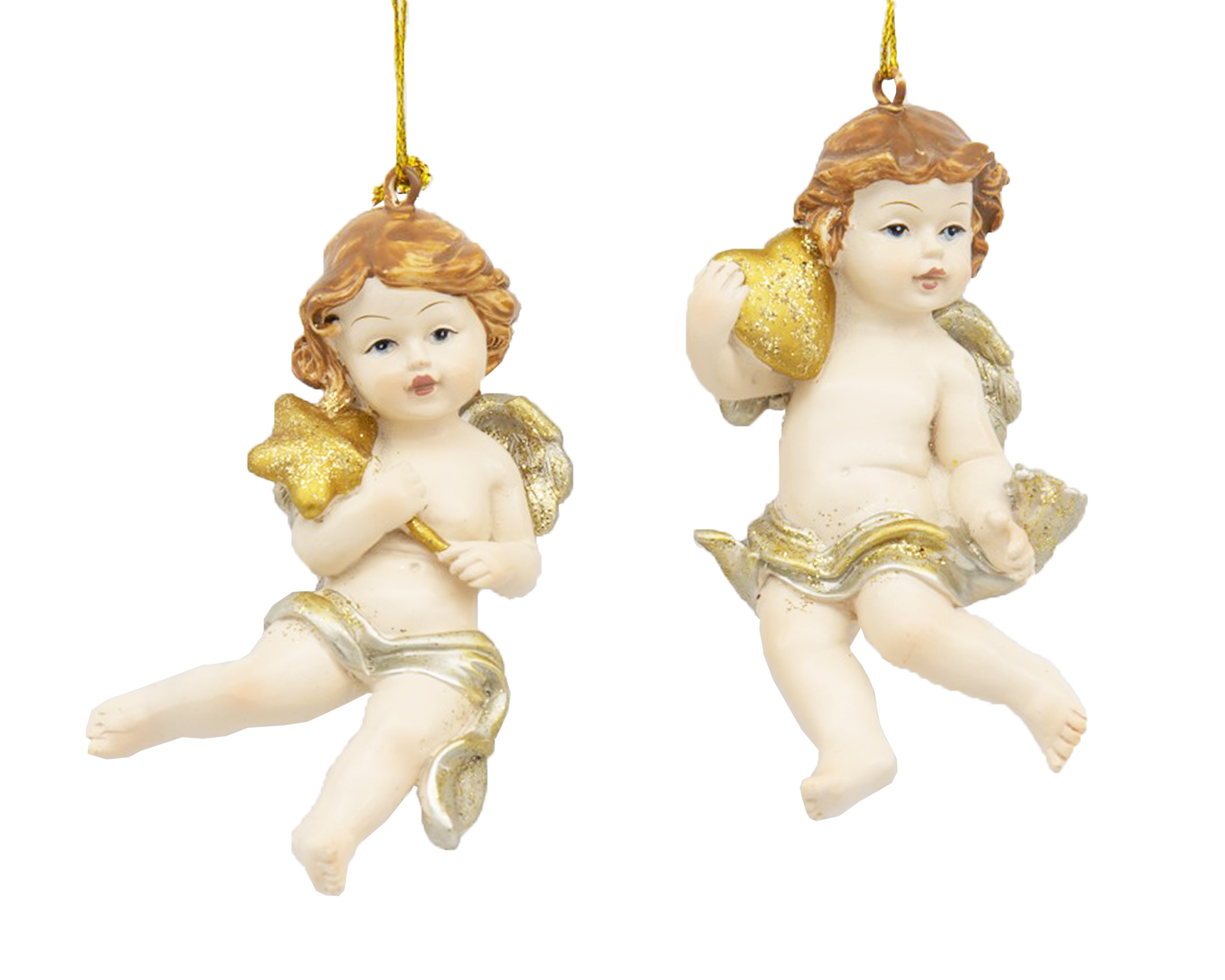 Decorazione Da Appendere Angelo Dorato