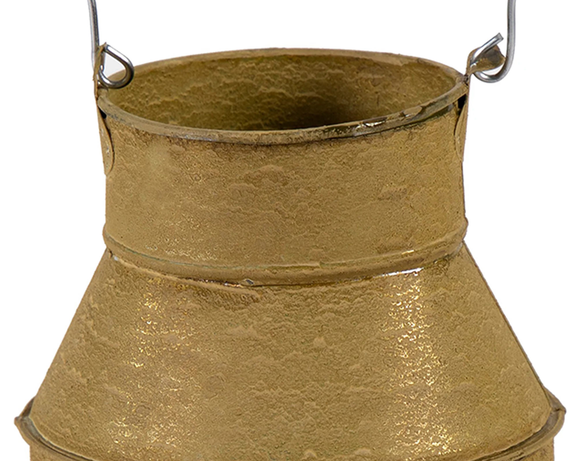 Bidone del Latte con Manico Oro Antico in Metallo - Mega Collections - immagine 2