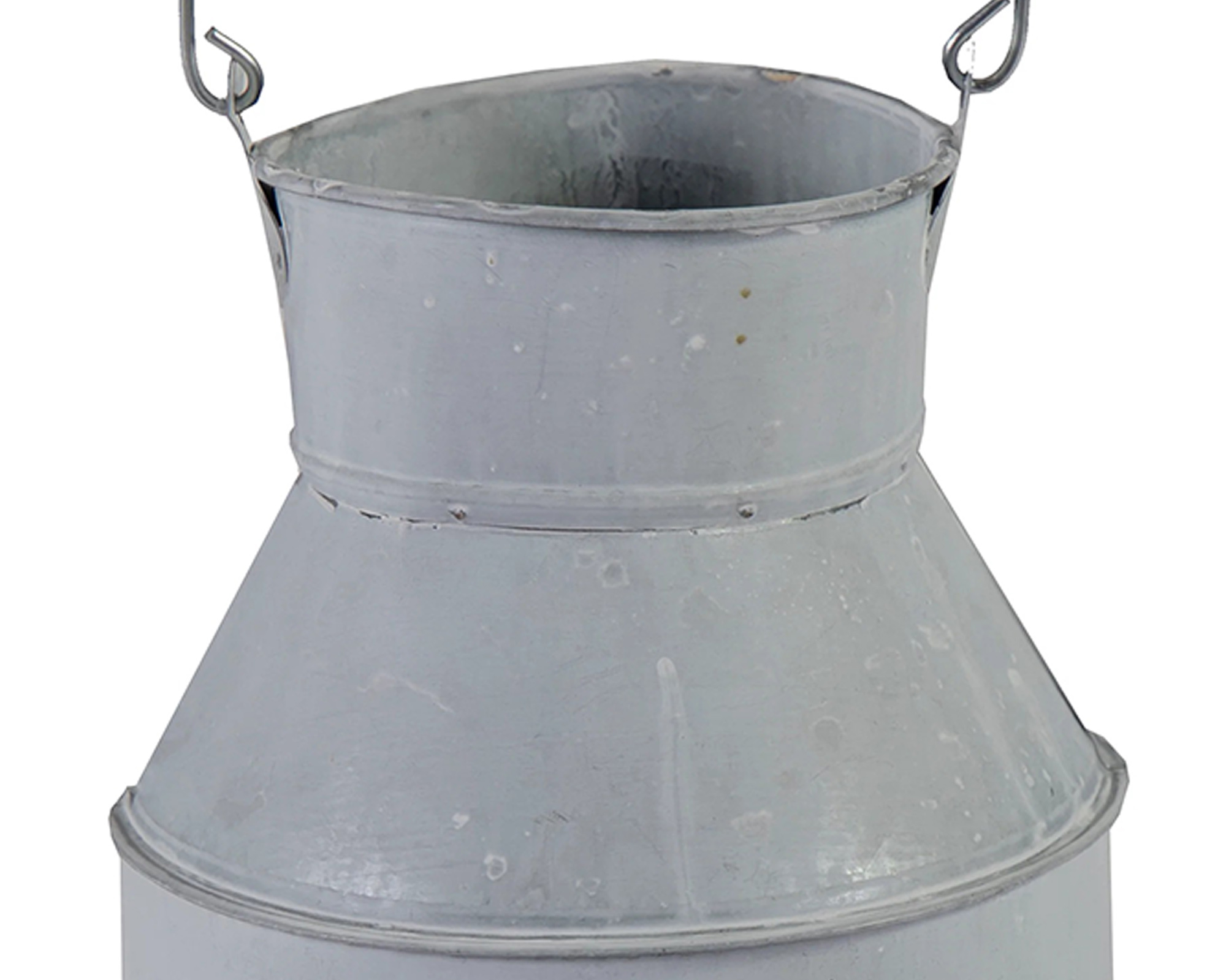 Bidone del Latte con Manico Bianco in Metallo - Mega Collections - immagine 2