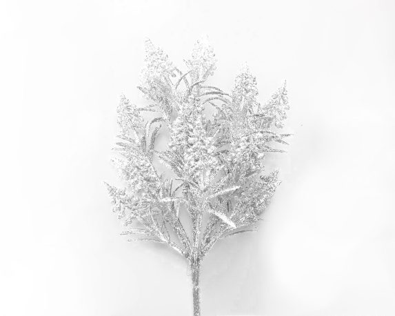 Ramo di Muscari Bianco Con Glitter