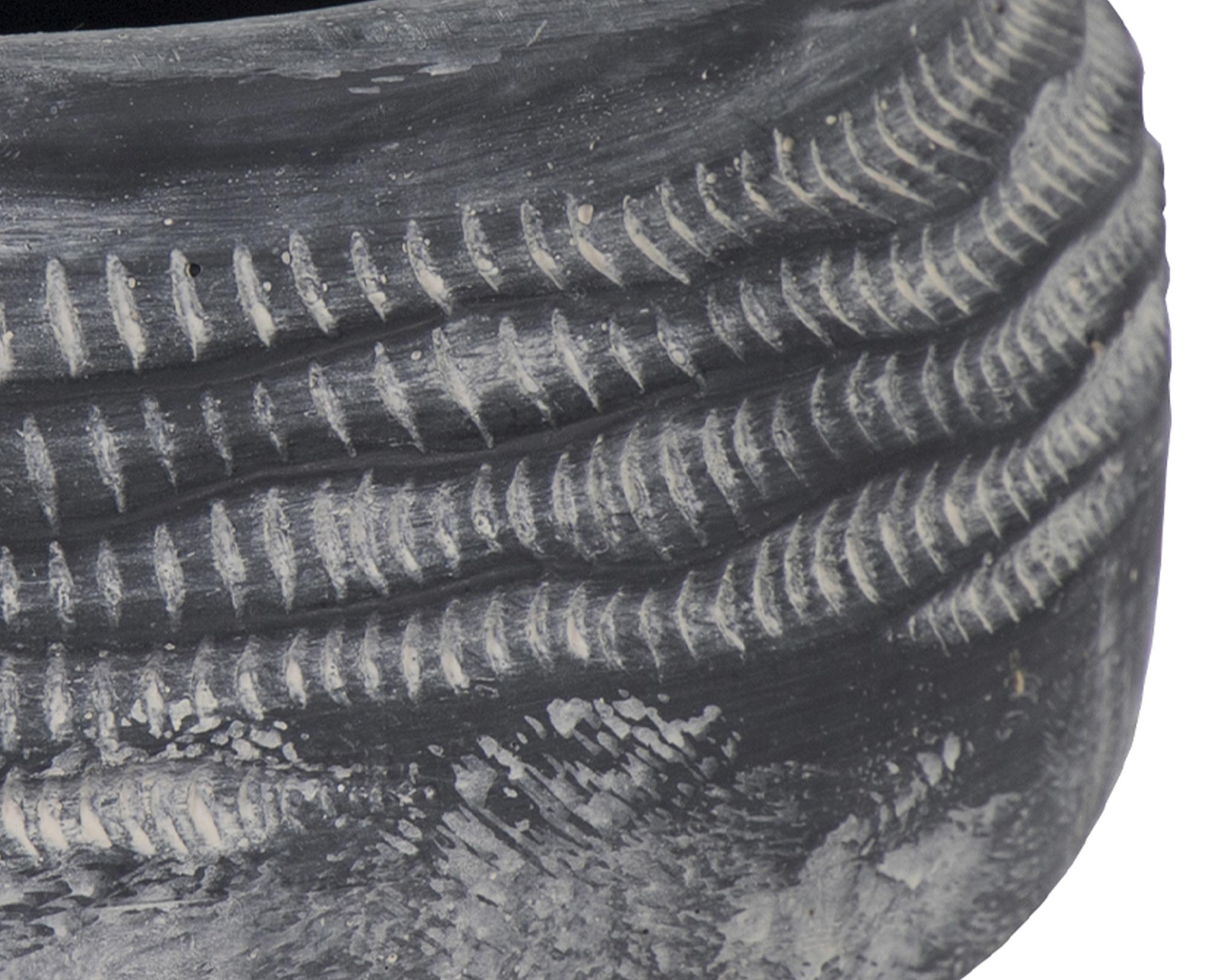 Cachepot Bari Intarsio Grigio - immagine 2