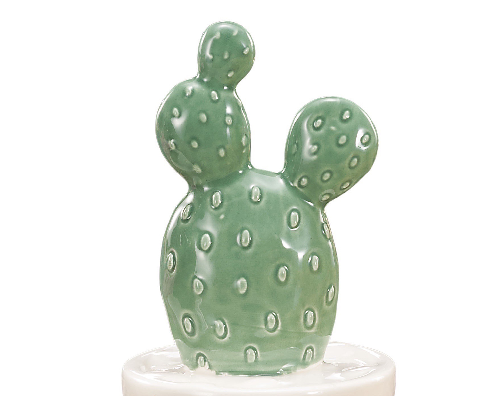 Cachepot Con Cactus In Ceramica - immagine 2