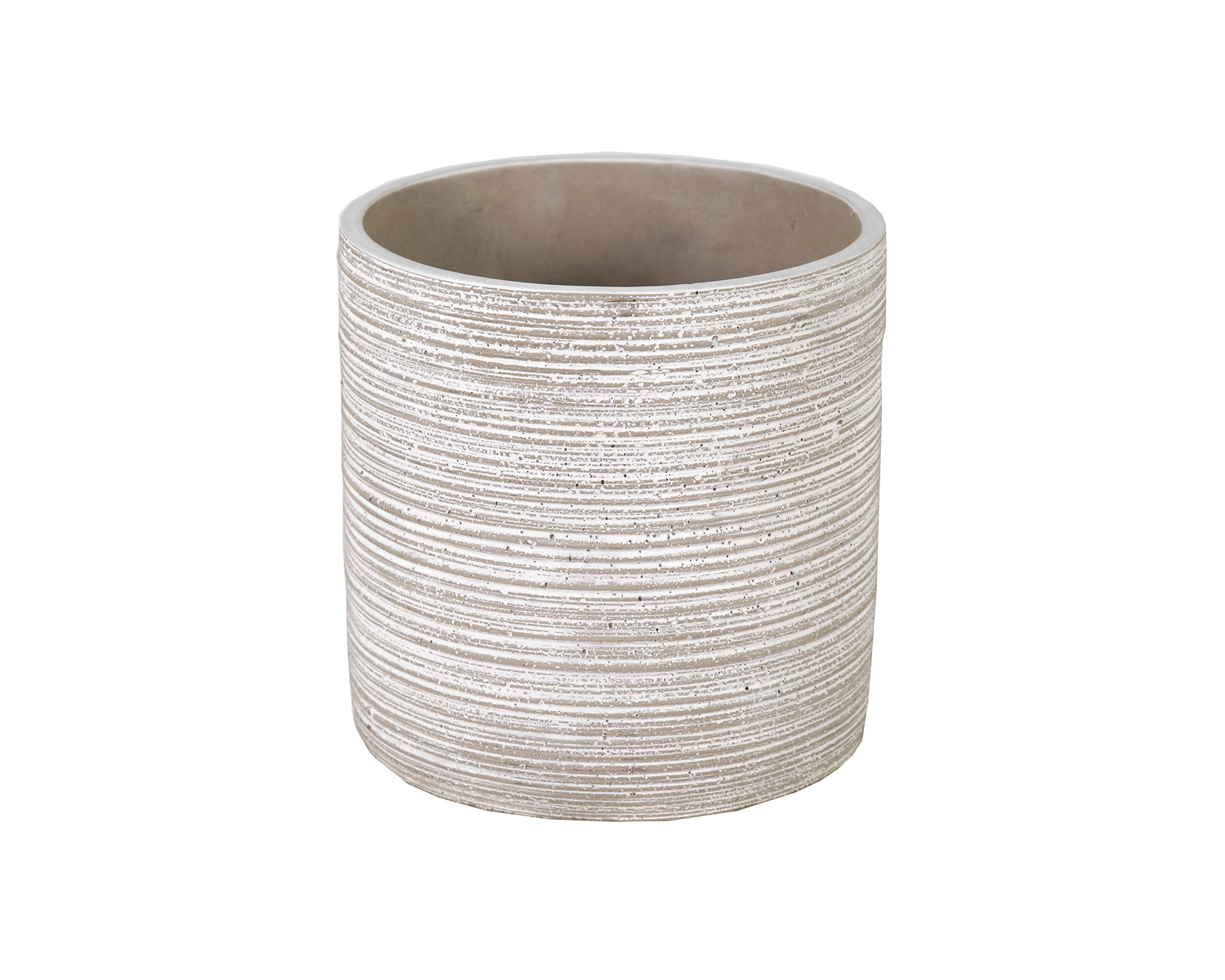 Cachepot Ciao Rigato Grigio D14x14h in Ceramica