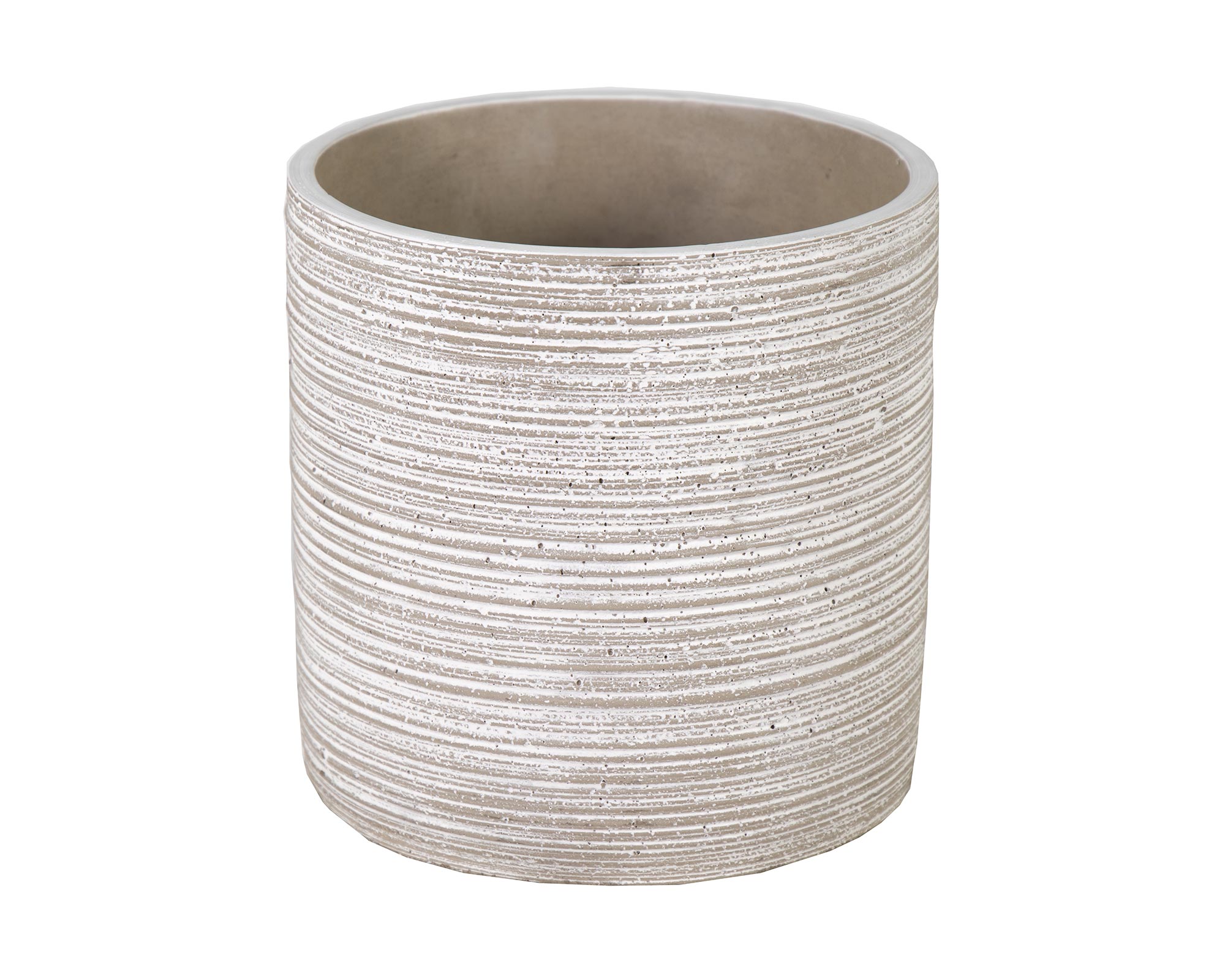 Cachepot Ciao Rigato Grigio D16x16h in Ceramica