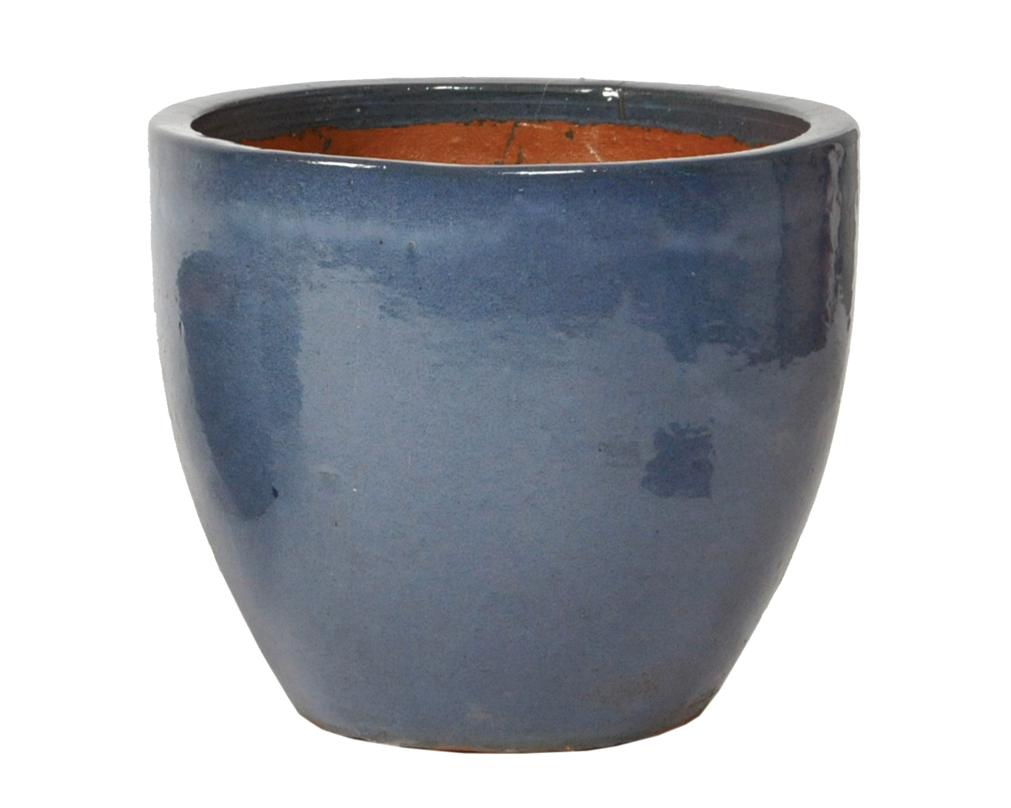 Cachepot Glazed Antique Grigio Large in Ceramica