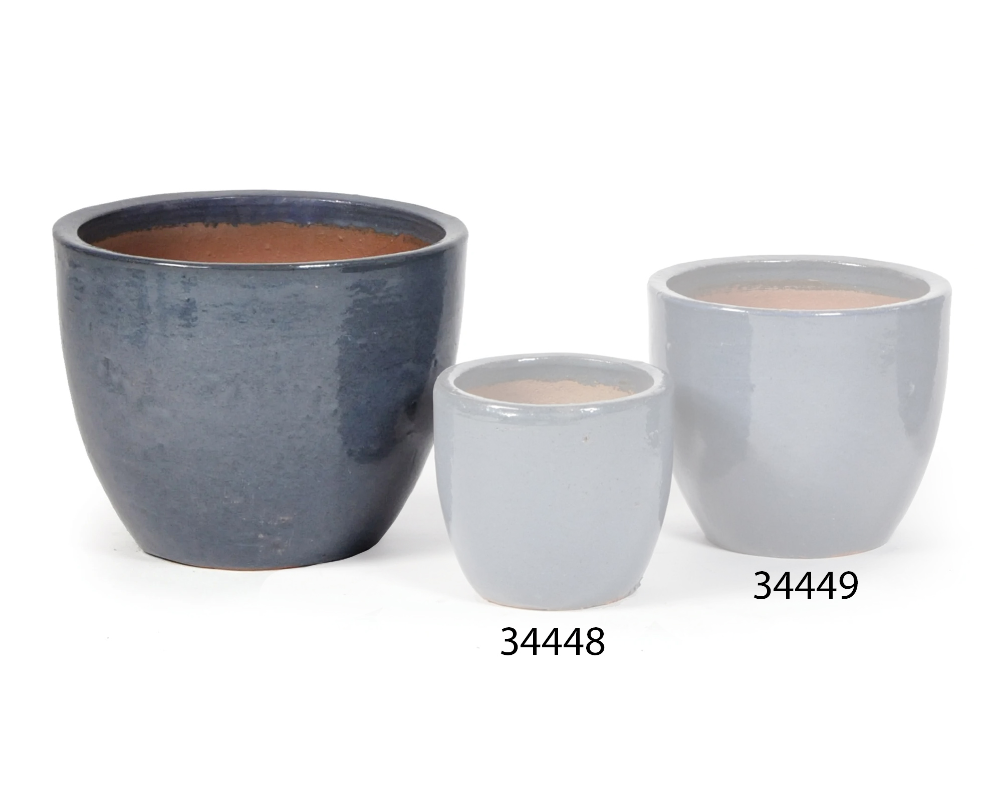 Cachepot Glazed Antique Grigio Large in Ceramica - immagine 2