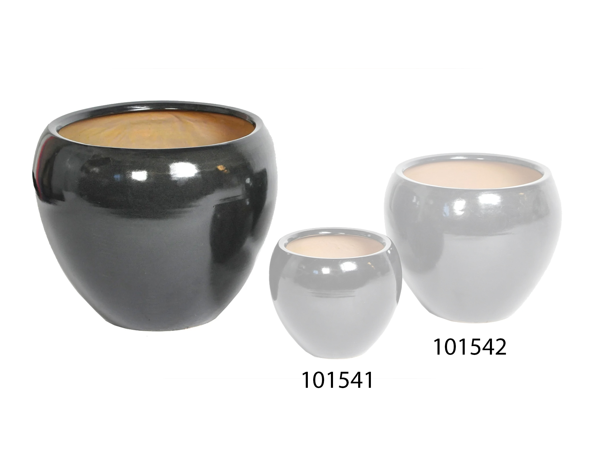 Cachepot Grace Shiny Nero Large - immagine 2