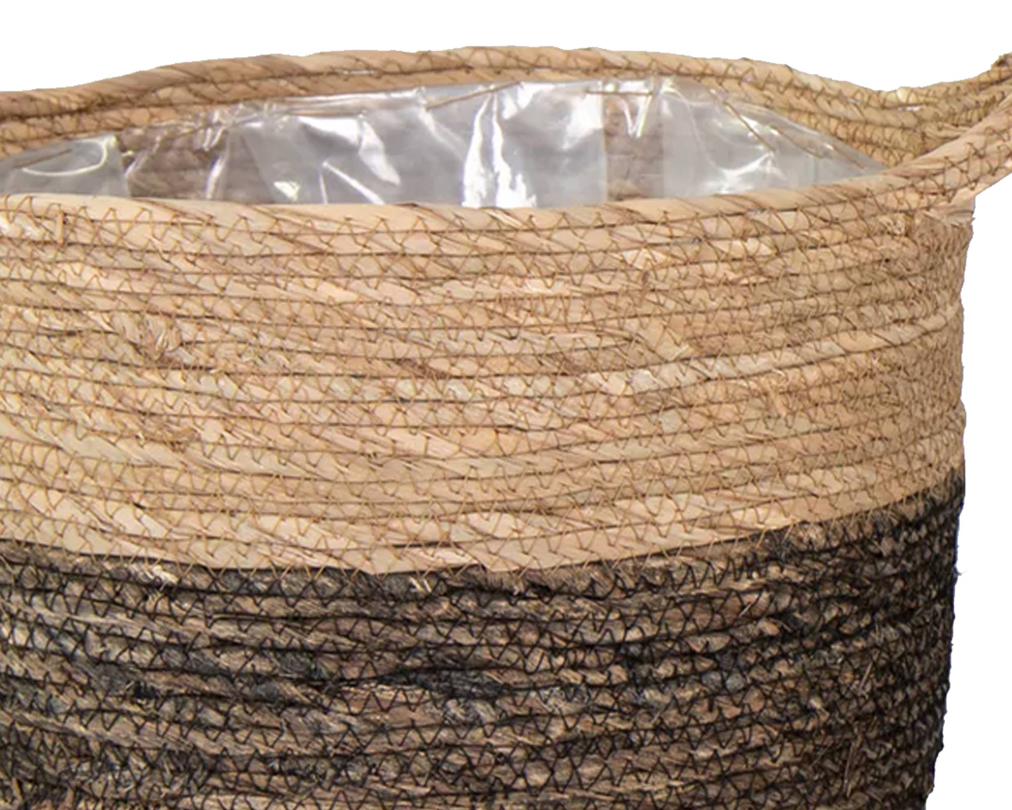 Cesta Con Manici Hayden Fascia Nera Large D33 in Salice - immagine 3