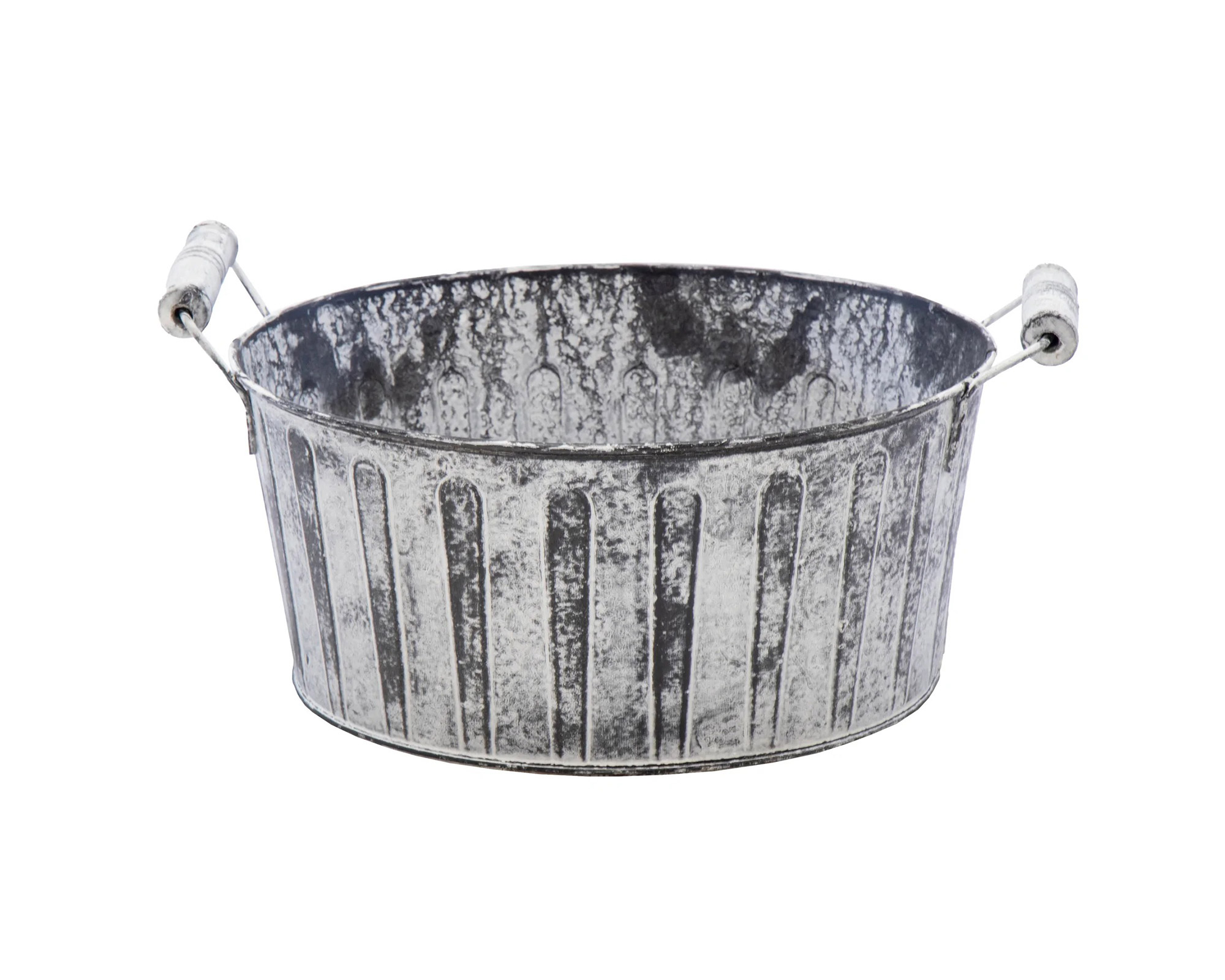 Fioriera Bassa Woodhandle Antracite D20 in Acciaio