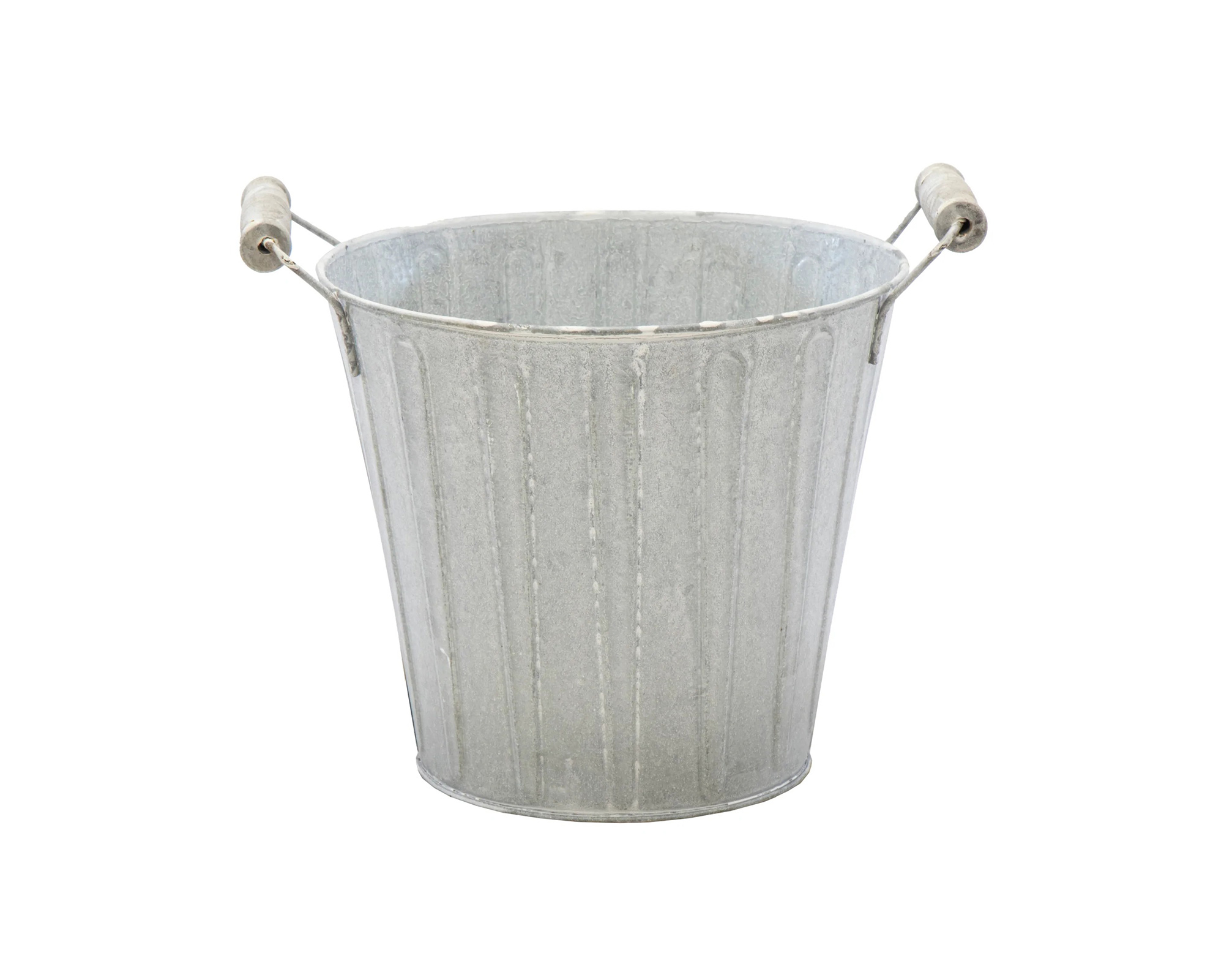 Fioriera Woodhandle Grigio D13 in Acciaio