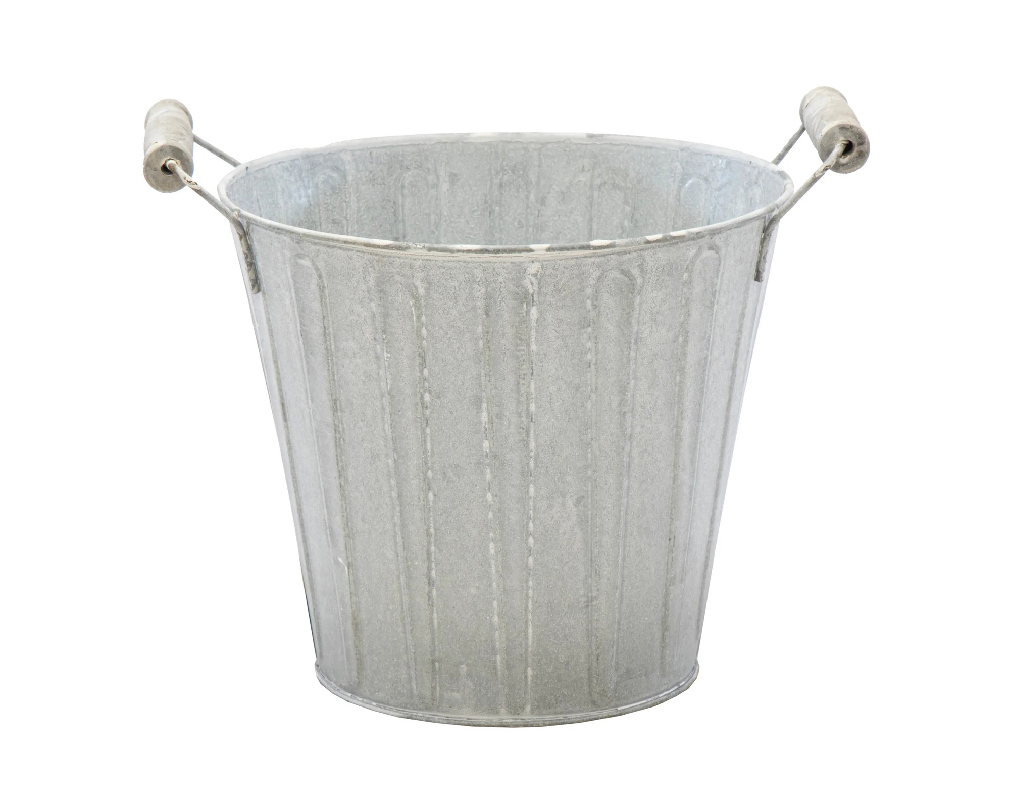 Fioriera Woodhandle Grigio D17 in Acciaio