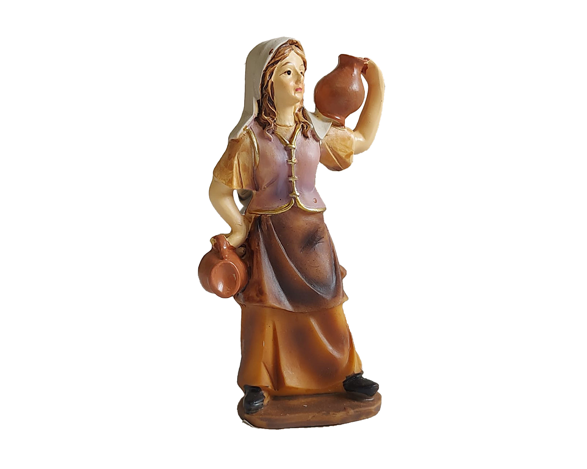 Statua natività Donna con anfore