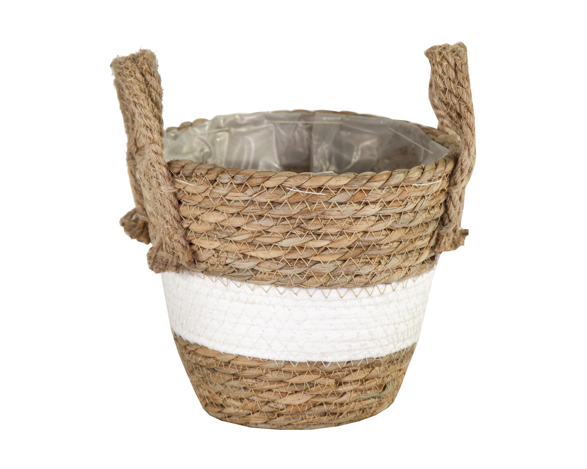 Cesta Alba Planter Mid Bianco D18 in Salice