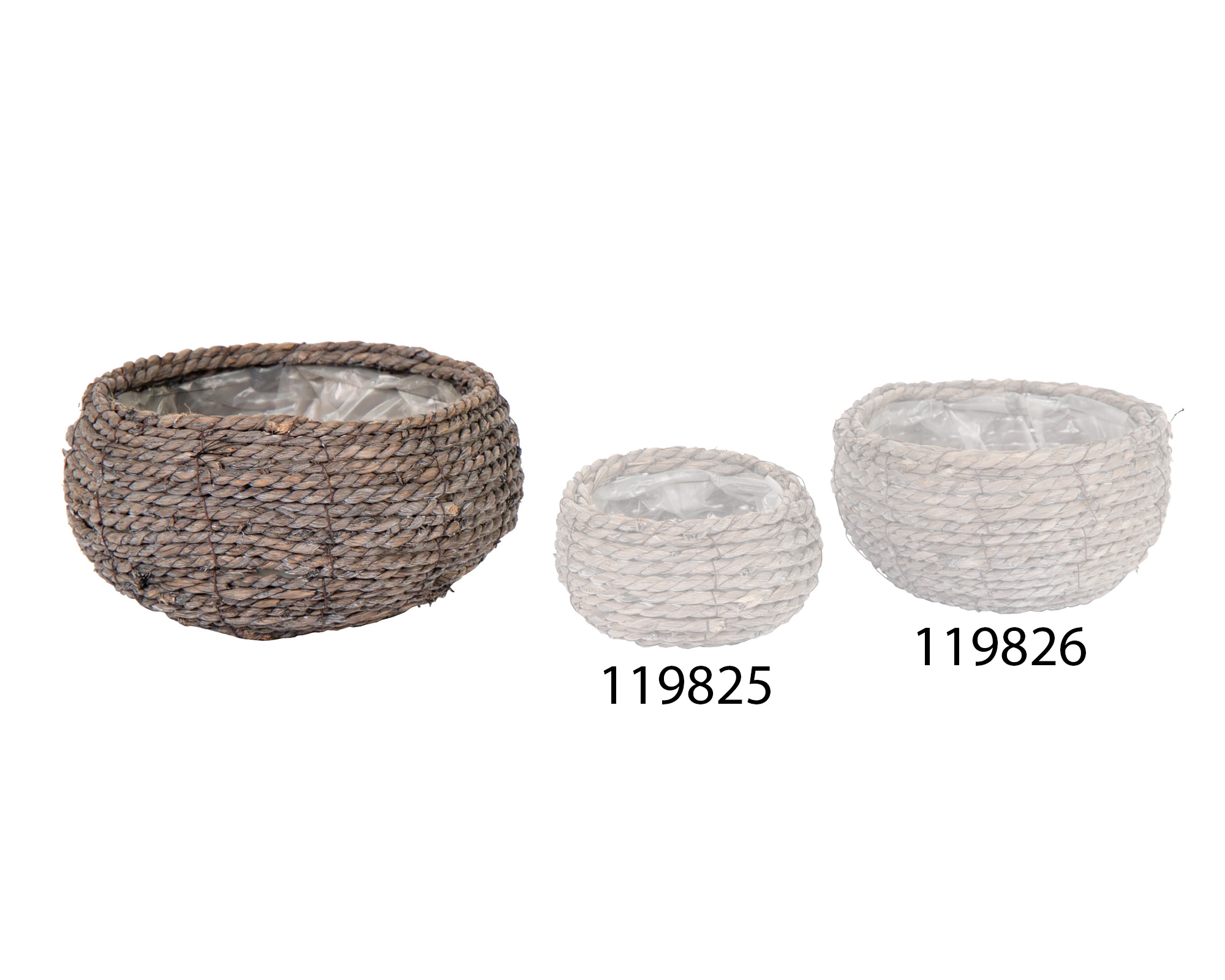 Cesta Around Low Grigio Large - immagine 2