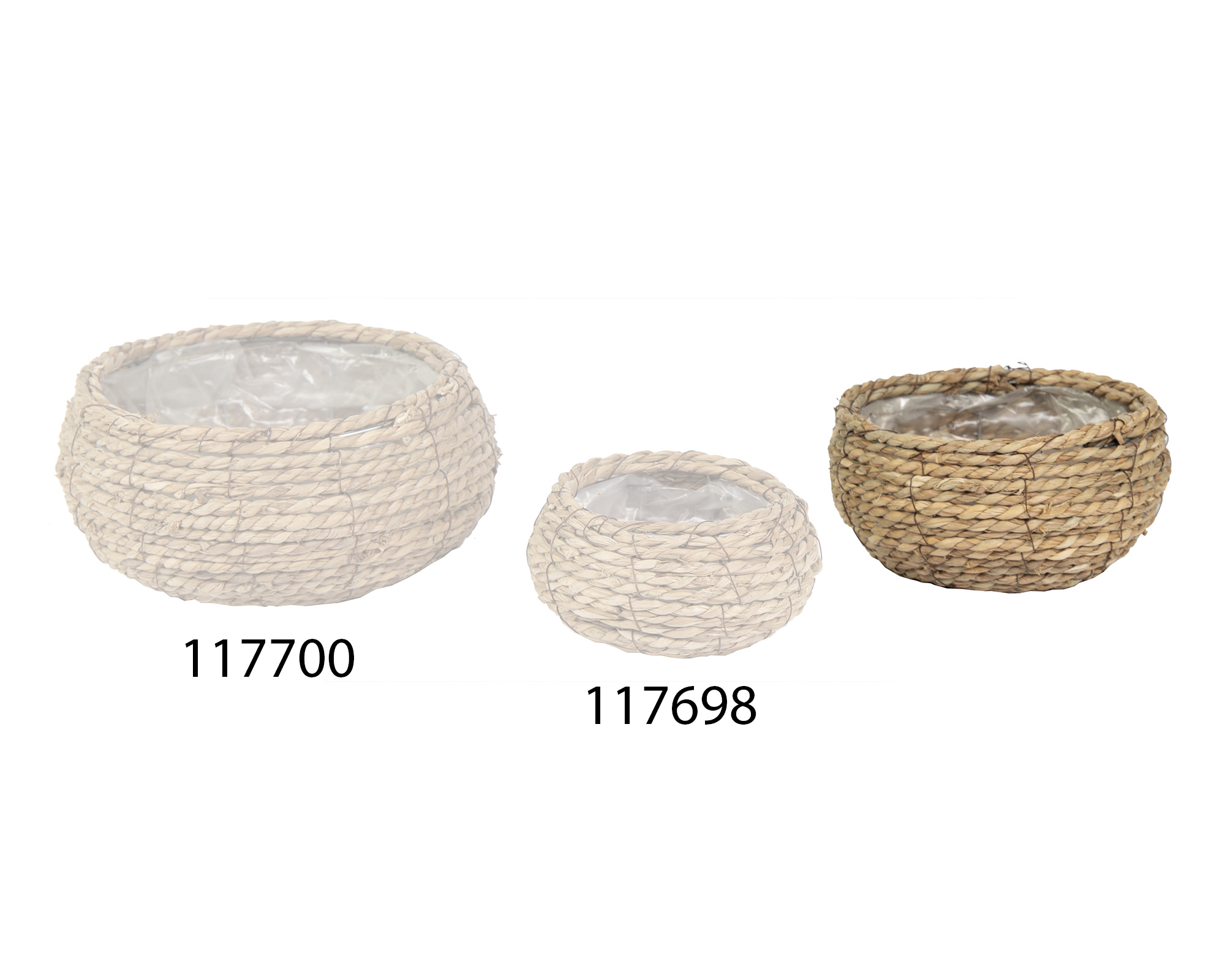 Cesta Around Low Natural Medium - immagine 2