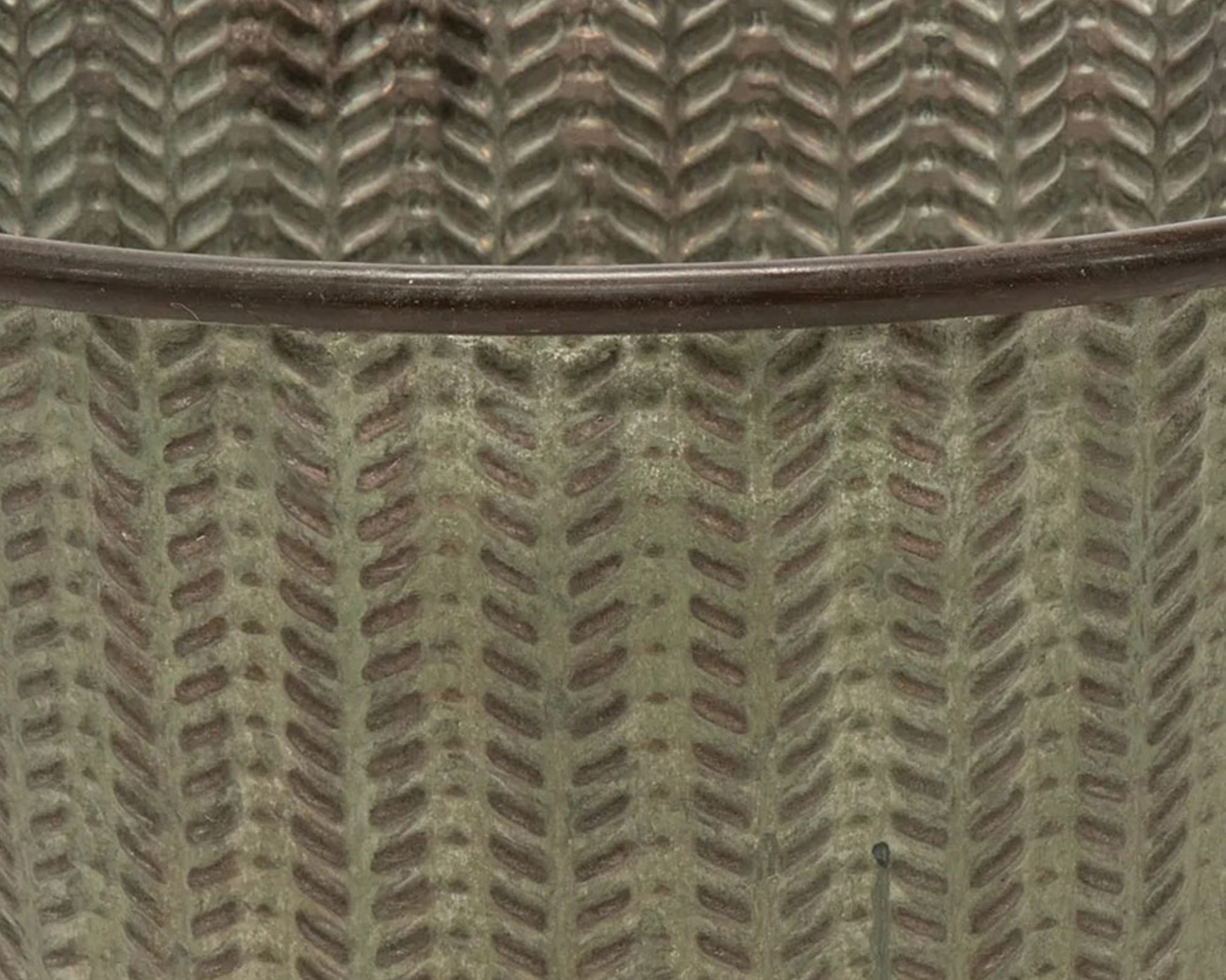 Secchiello Con Manici Folks Bone Verde Antico - Mega Collections - immagine 2